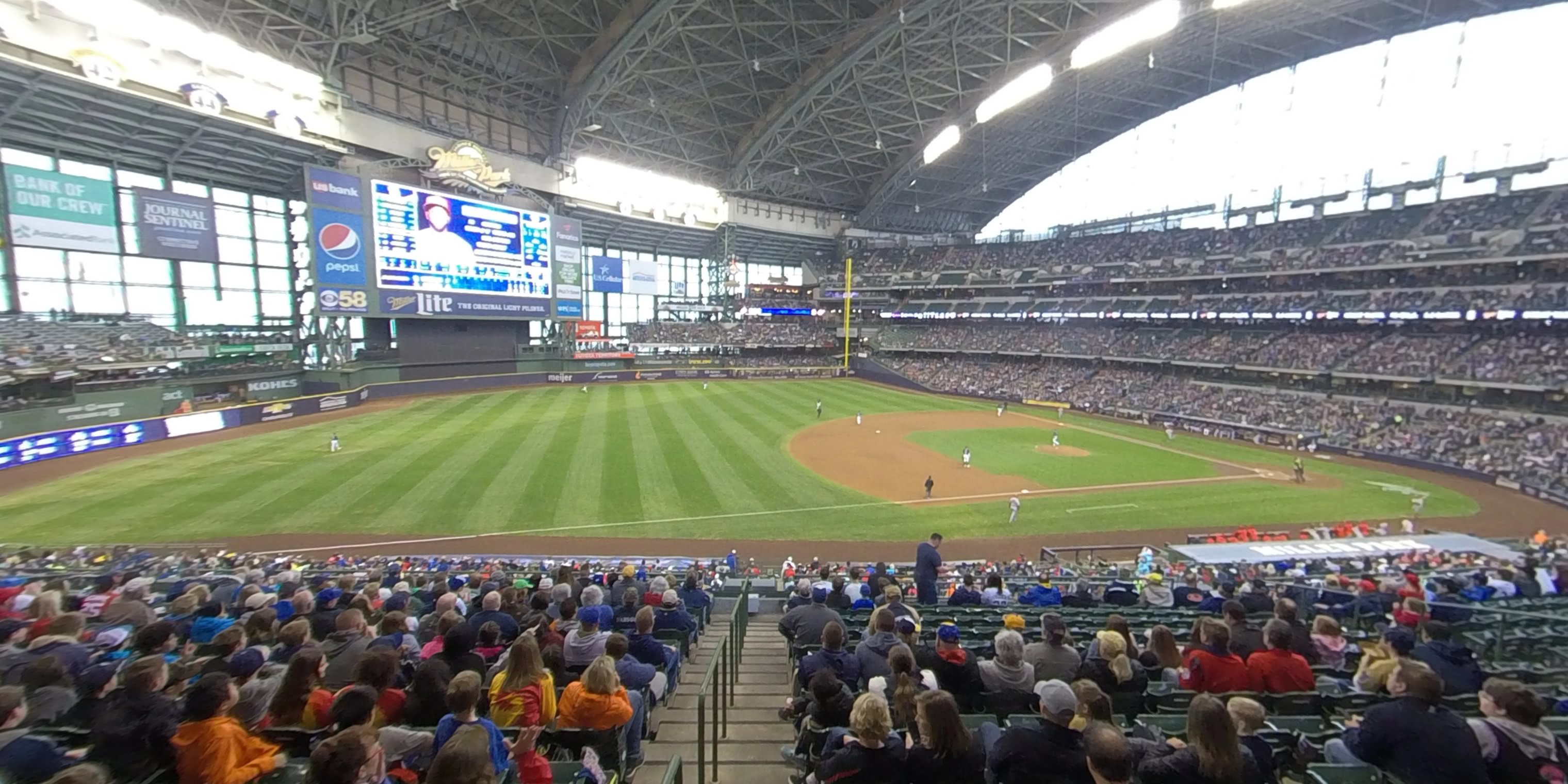 section 227 panoramic seat view  - american family field