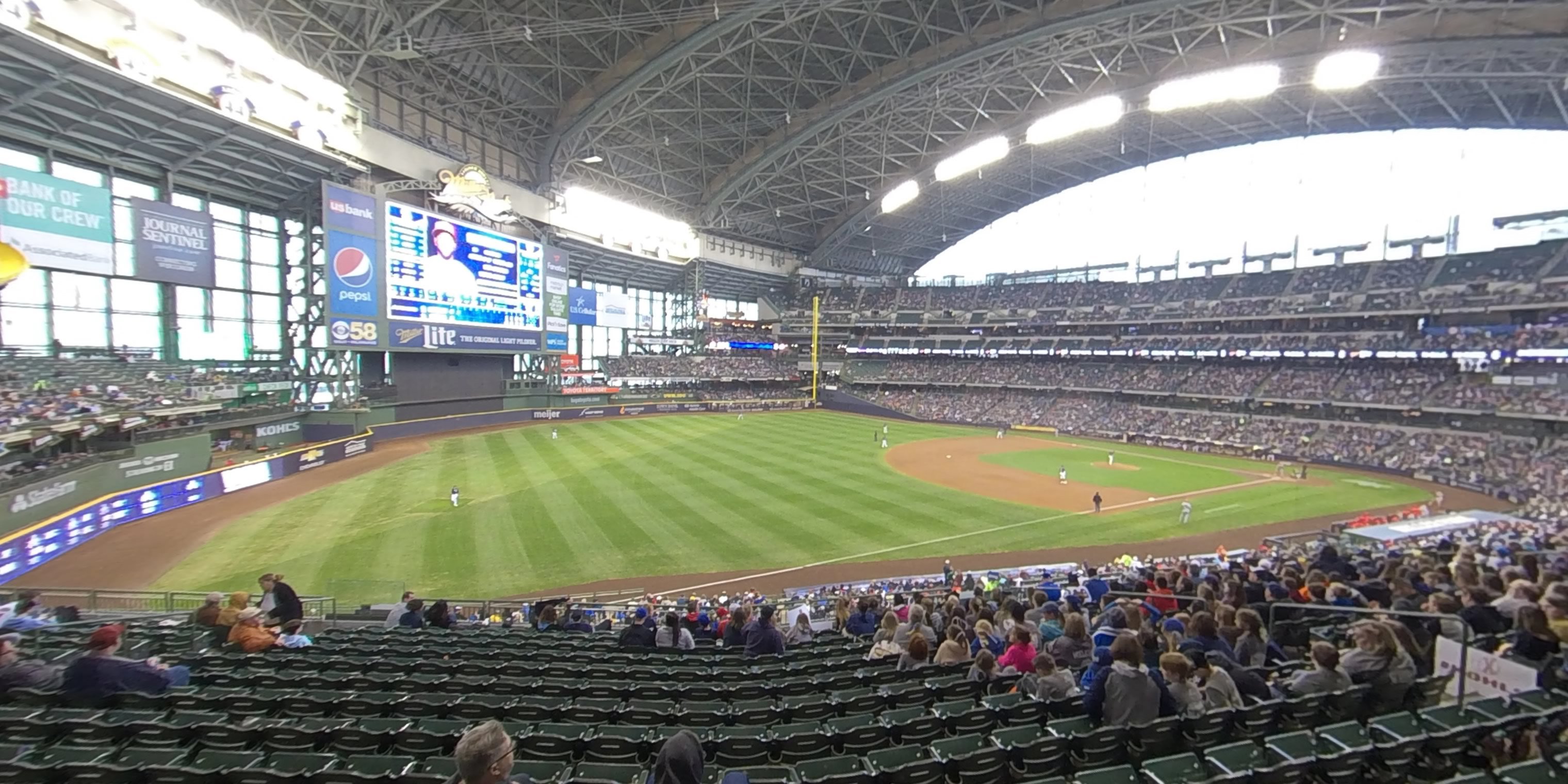 section 229 panoramic seat view  - american family field