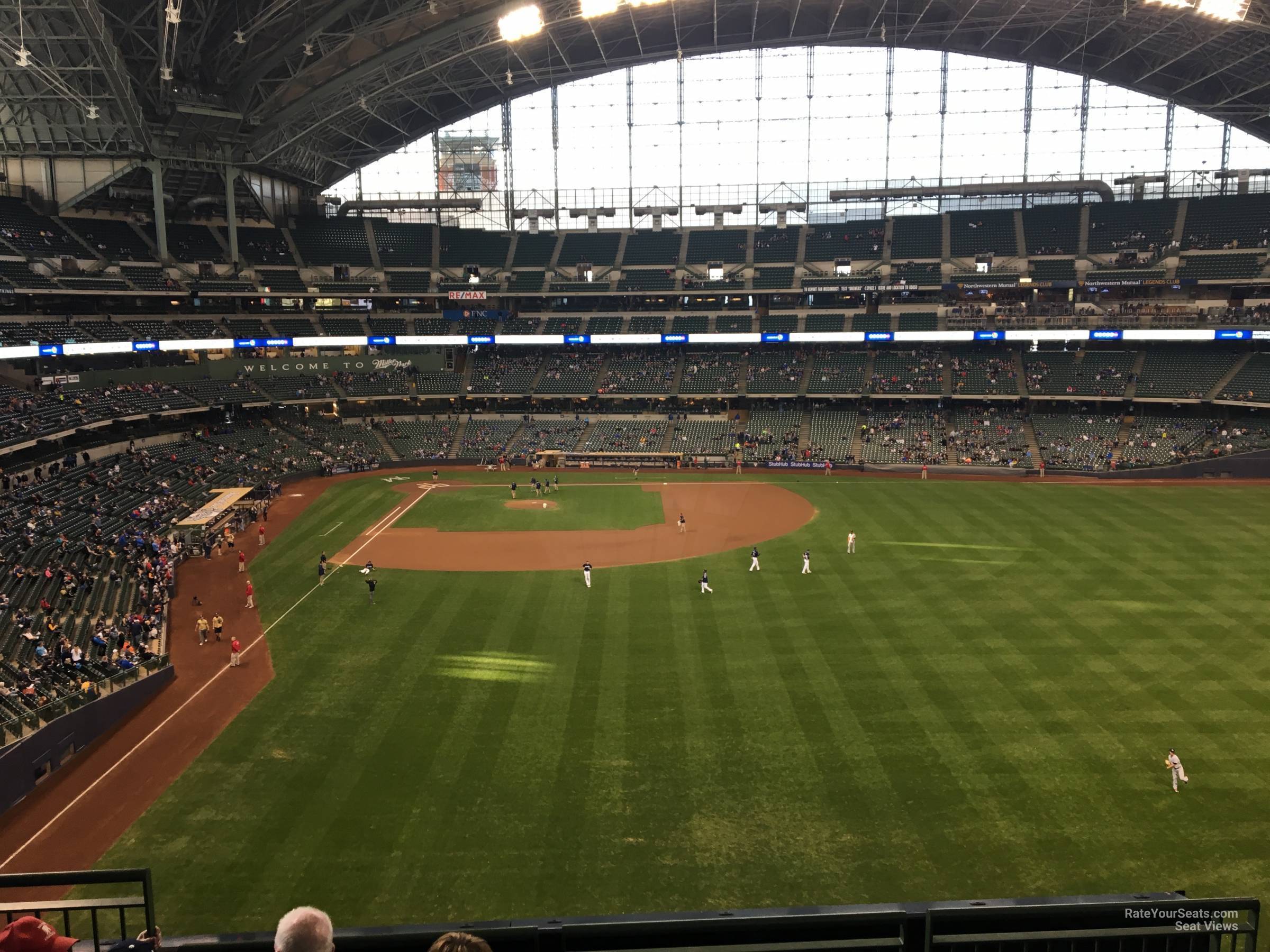 section 302, row 5 seat view  for baseball - american family field