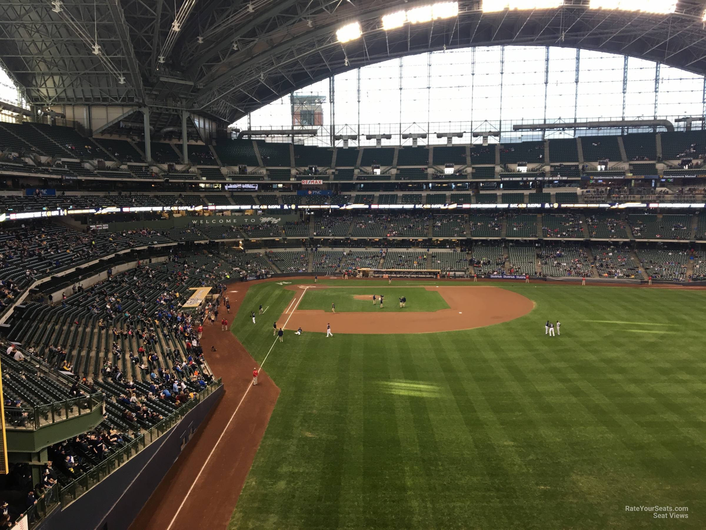 section 304, row 5 seat view  for baseball - american family field