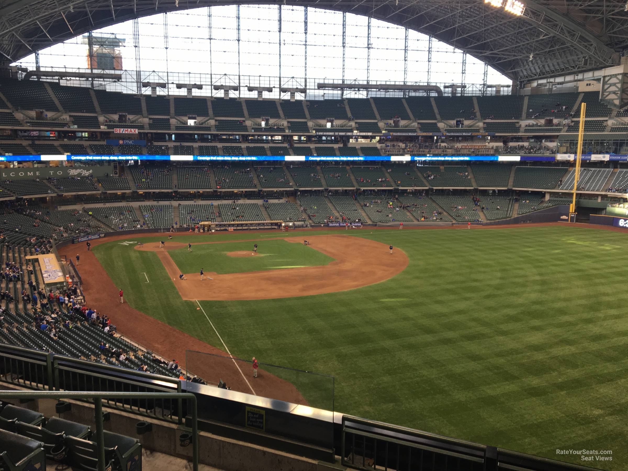 section 306, row 5 seat view  for baseball - american family field