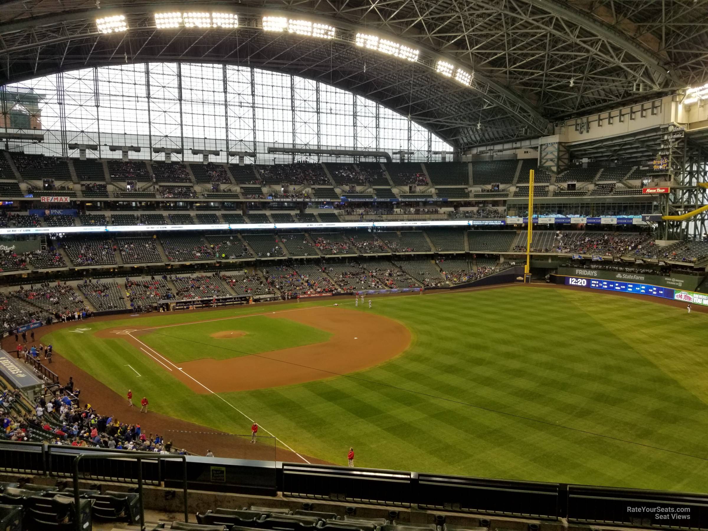 section 309, row 7 seat view  for baseball - american family field
