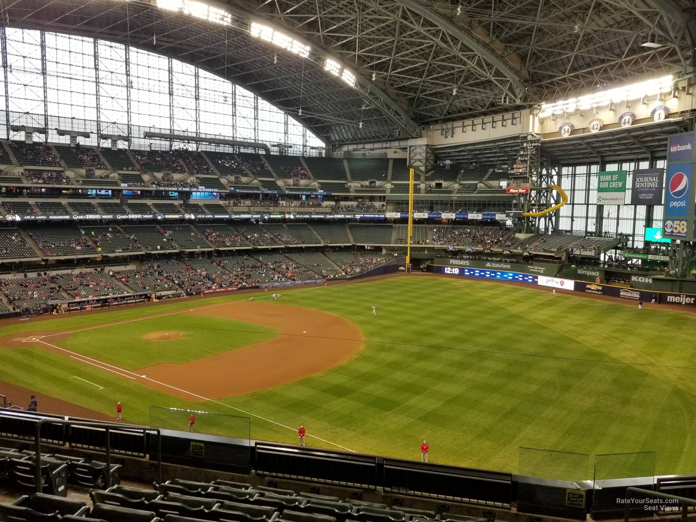 section 311, row 7 seat view  for baseball - american family field