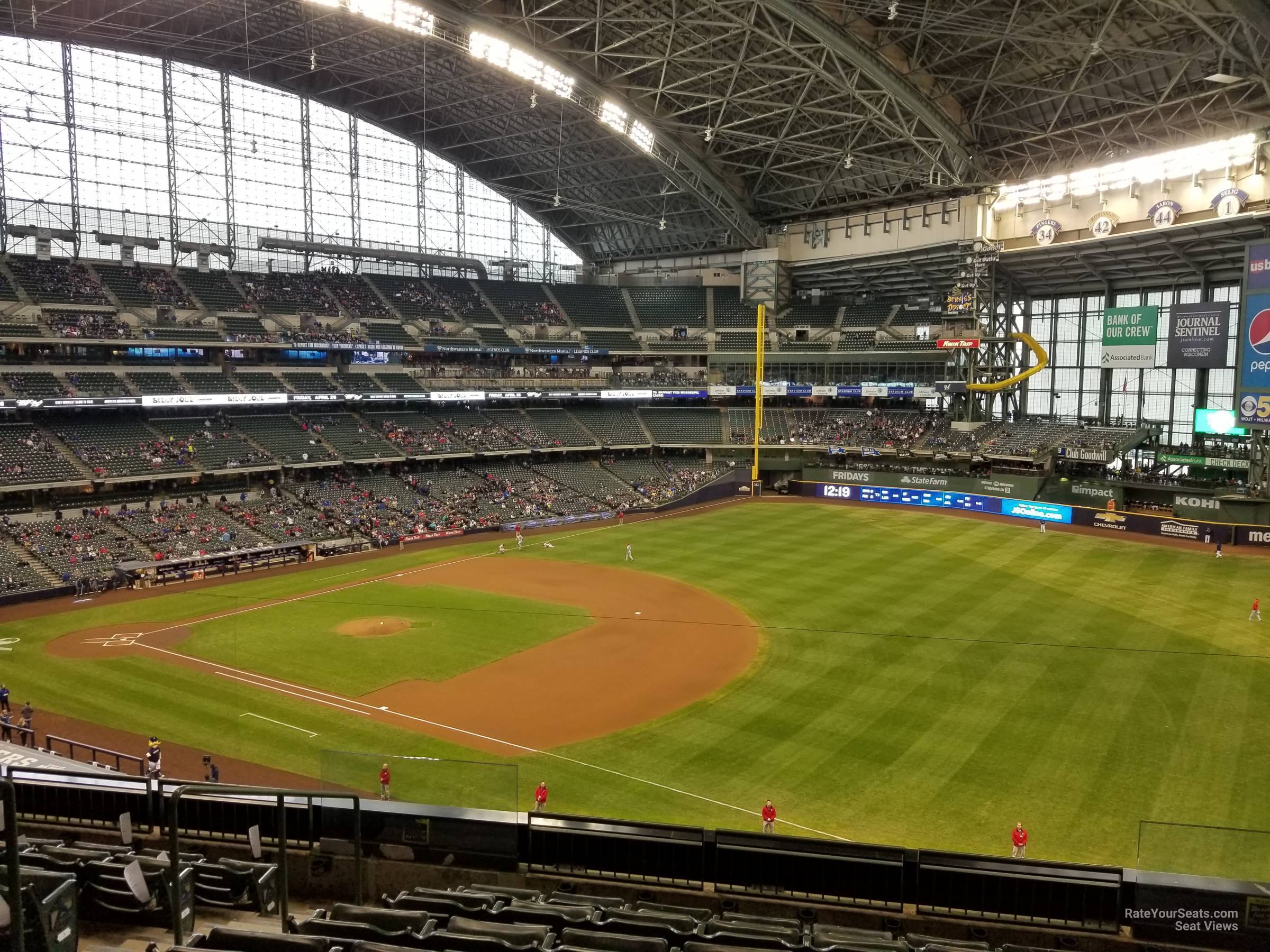 section 313, row 7 seat view for baseball - american family field