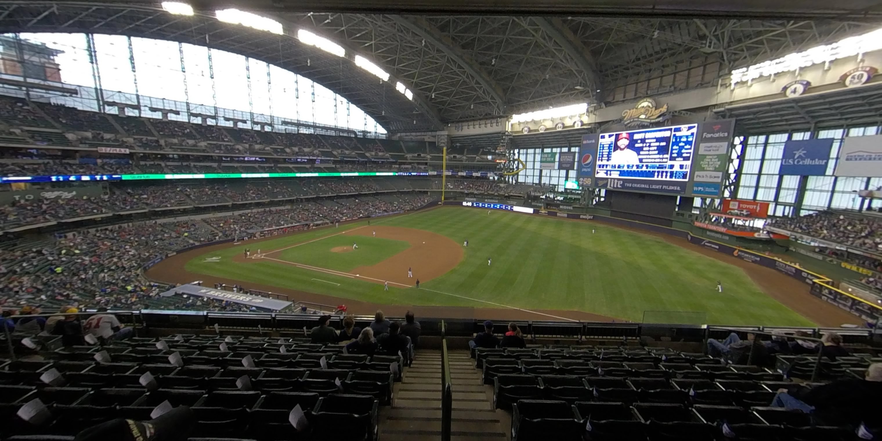 section 314 panoramic seat view  - american family field