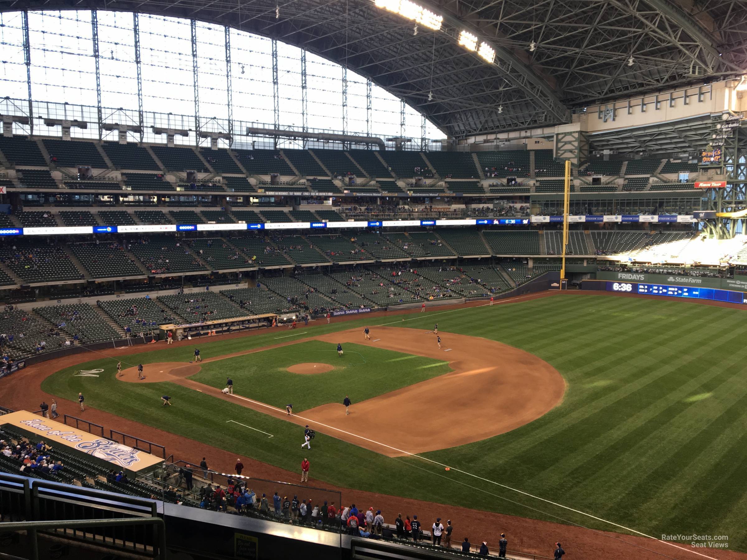 section 314, row 5 seat view  for baseball - american family field