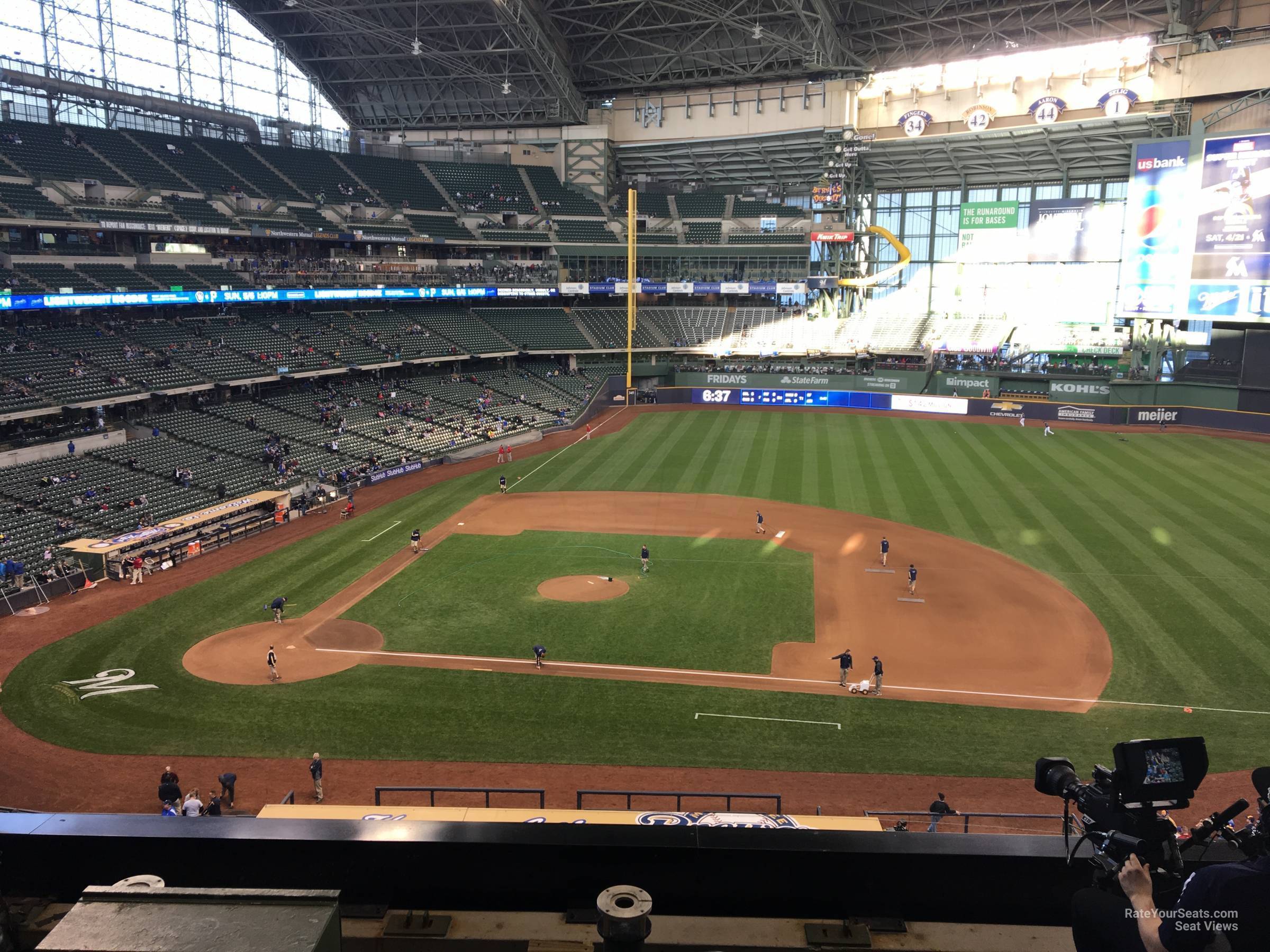 section 321, row 5 seat view  for baseball - american family field