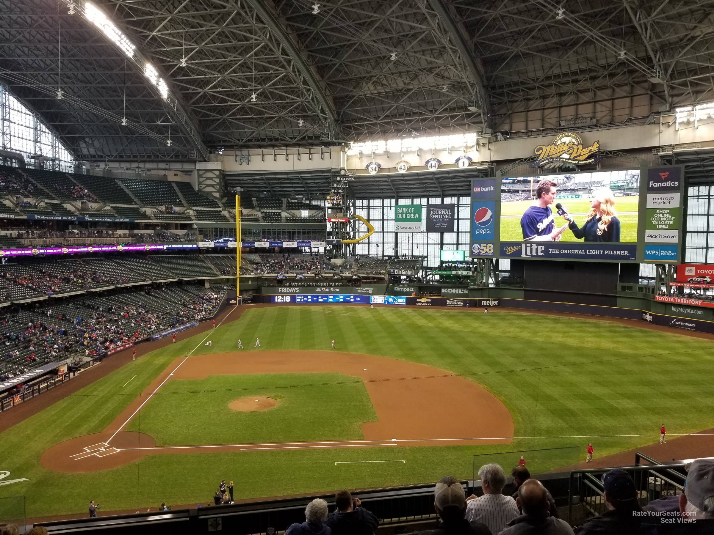 section 321, row 7 seat view  for baseball - american family field