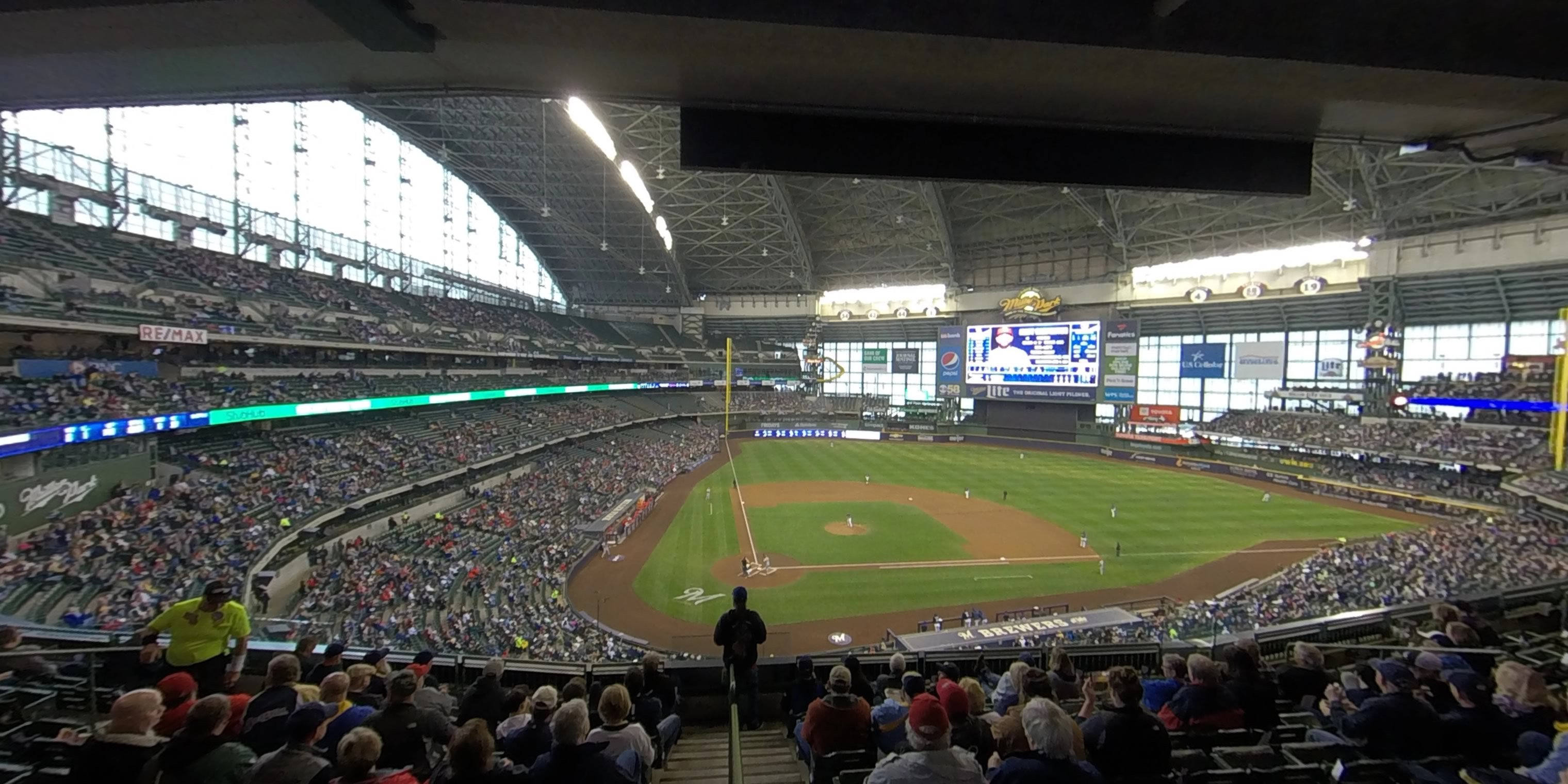 section 324 panoramic seat view  - american family field