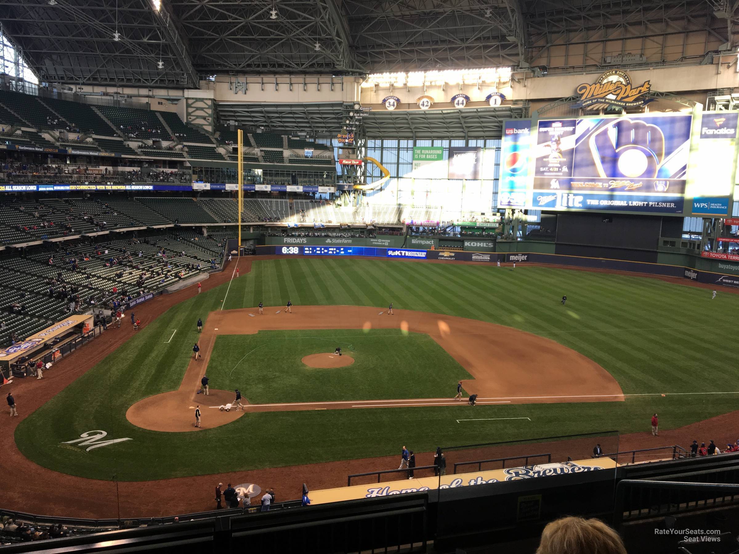section 324, row 5 seat view  for baseball - american family field