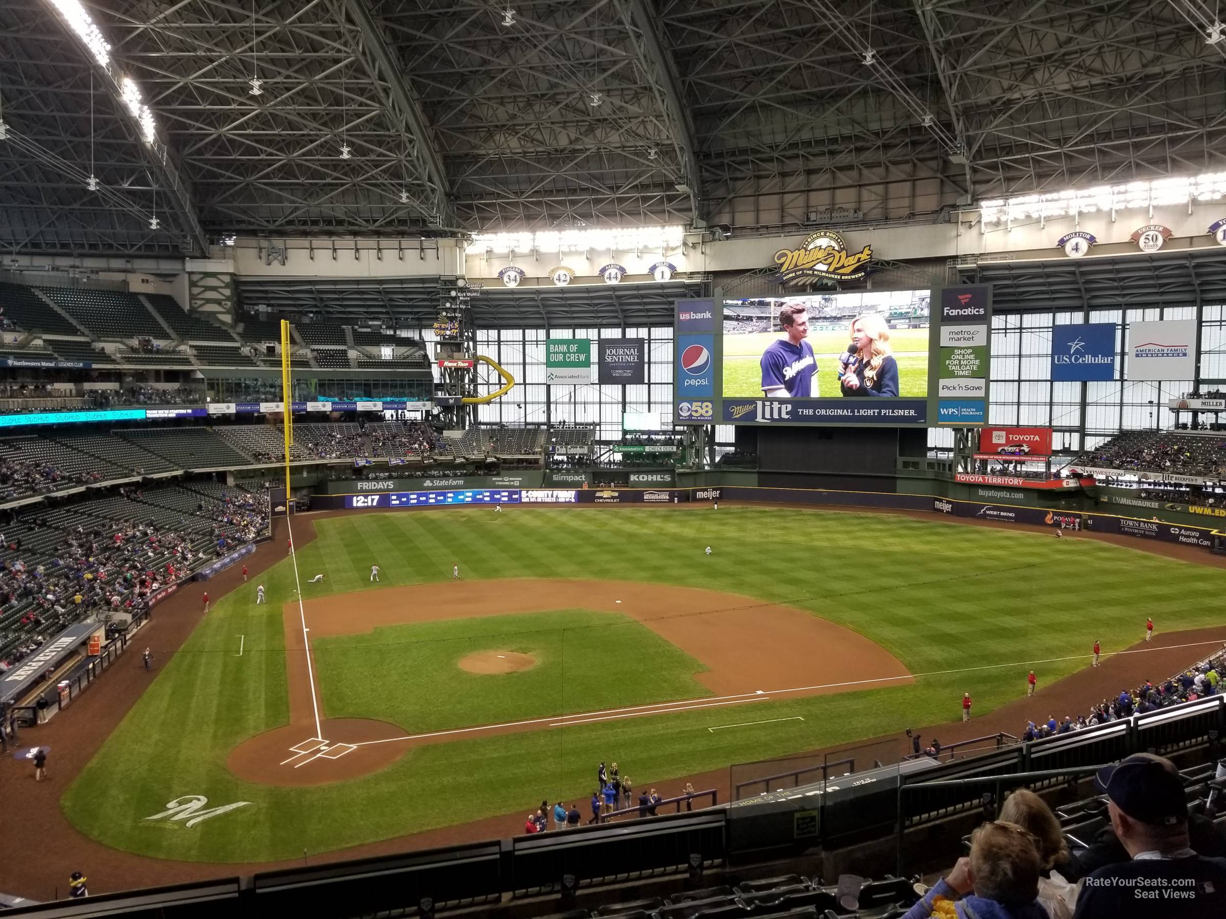 section 324, row 7 seat view  for baseball - american family field