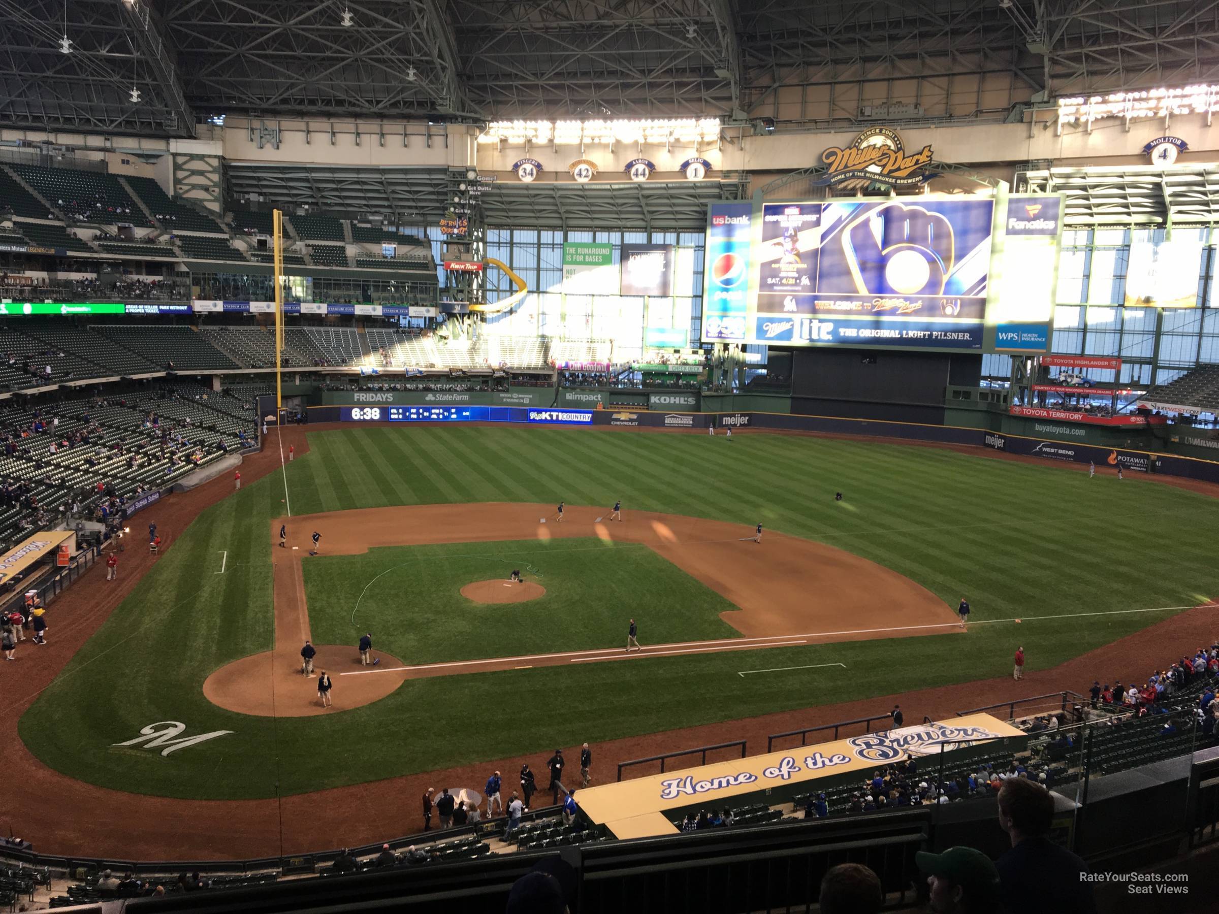 section 325, row 5 seat view  for baseball - american family field