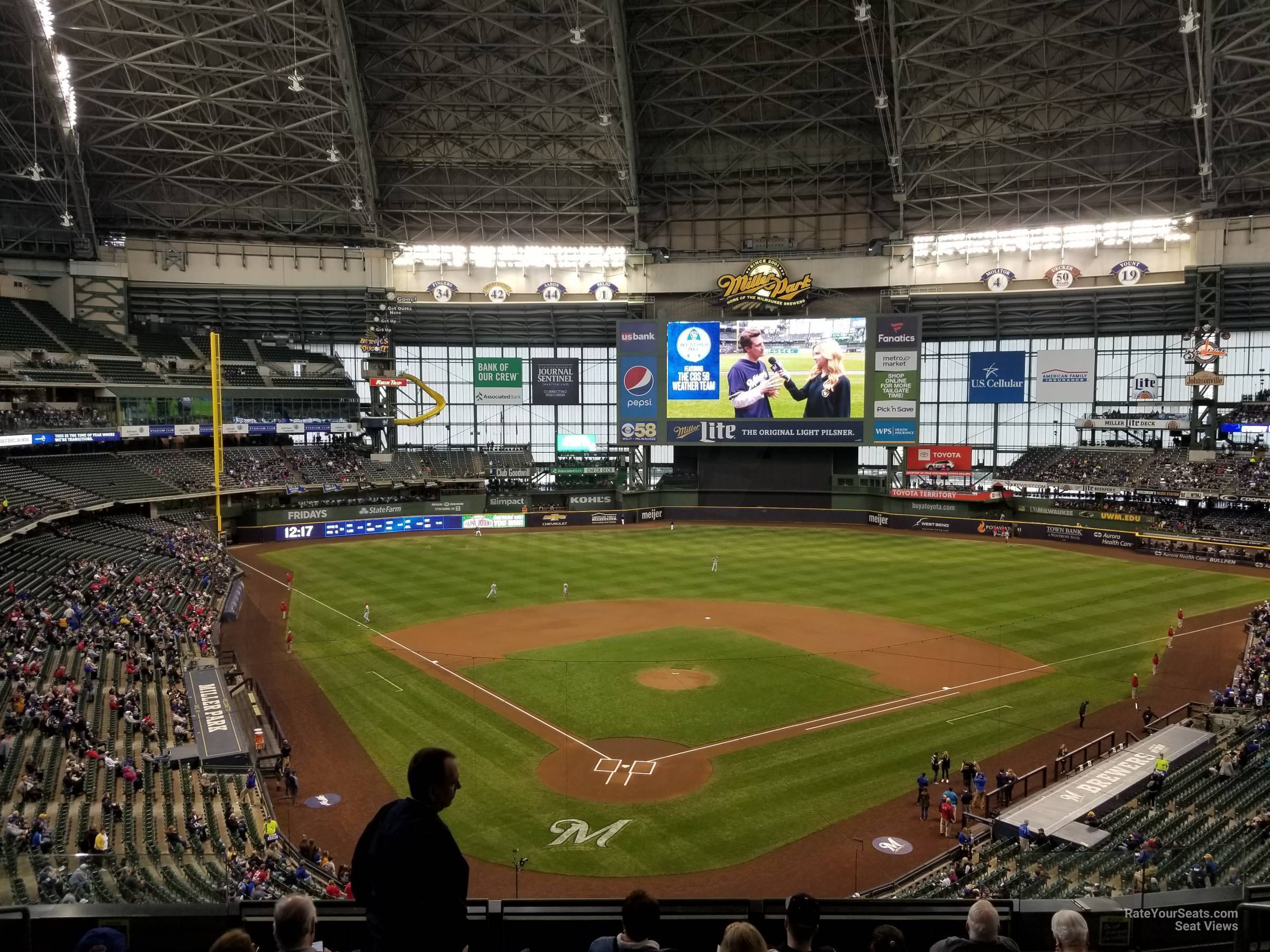 section 328, row 7 seat view  for baseball - american family field