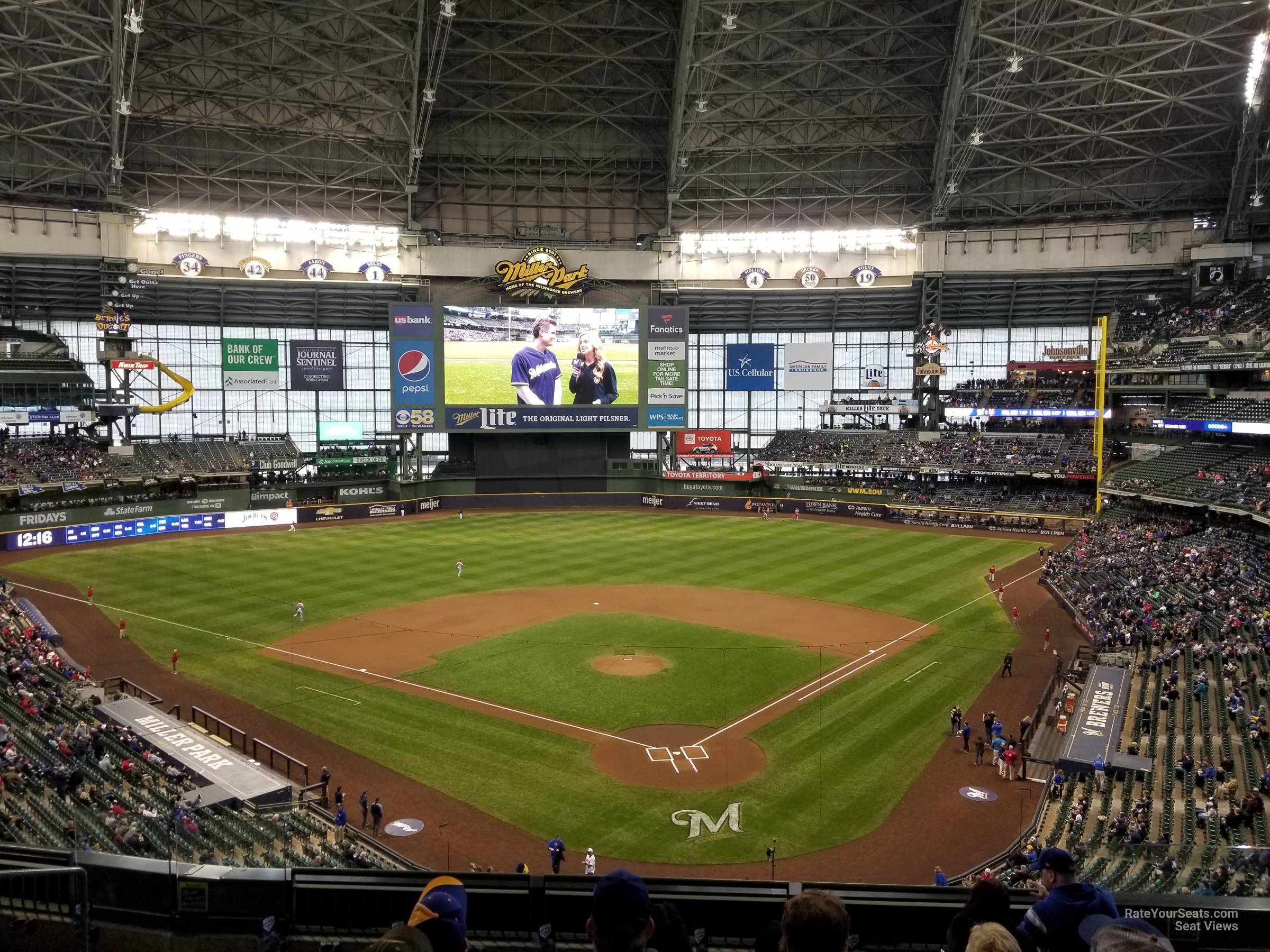 section 331, row 7 seat view  for baseball - american family field