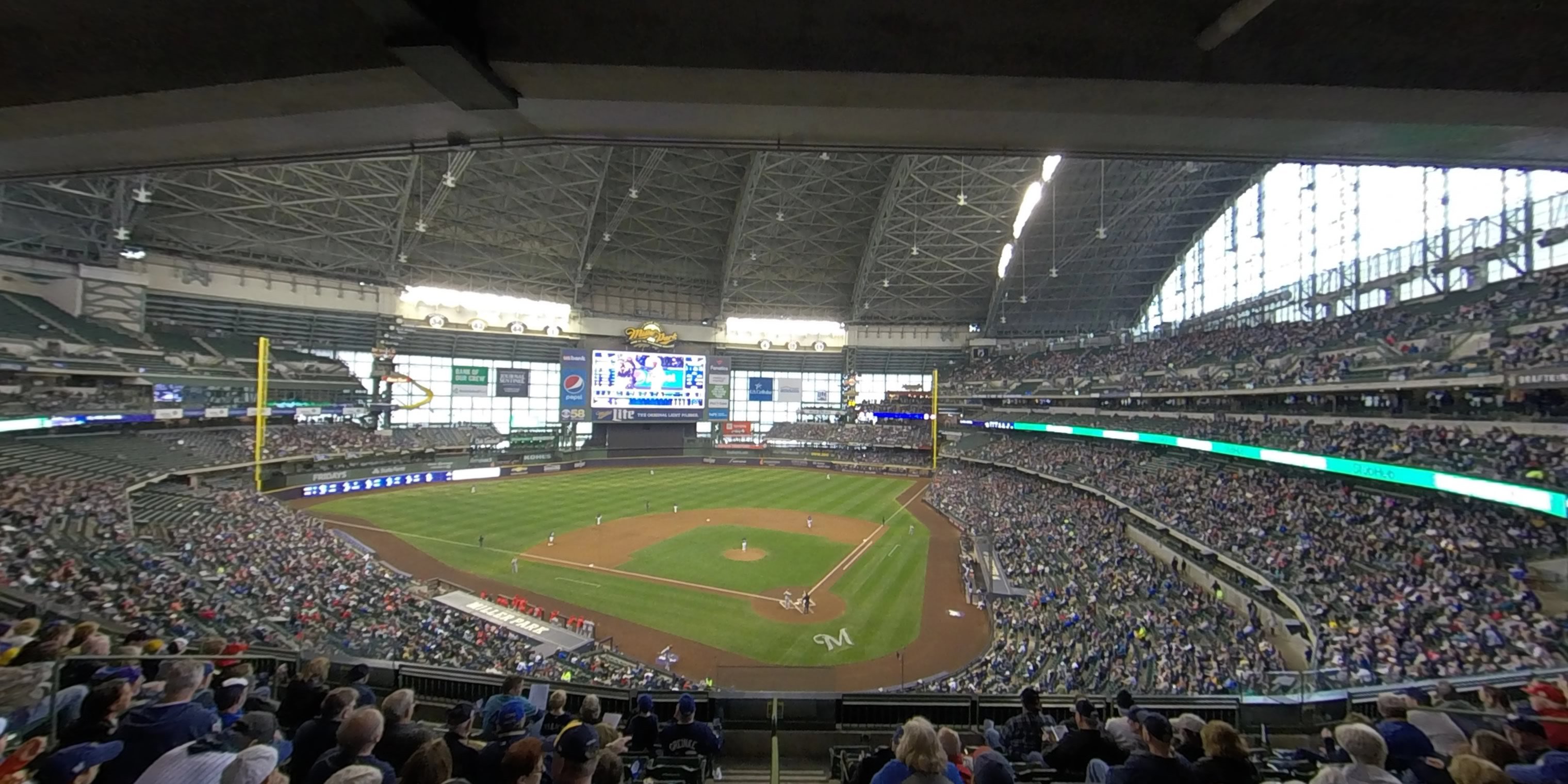 section 332 panoramic seat view  - american family field