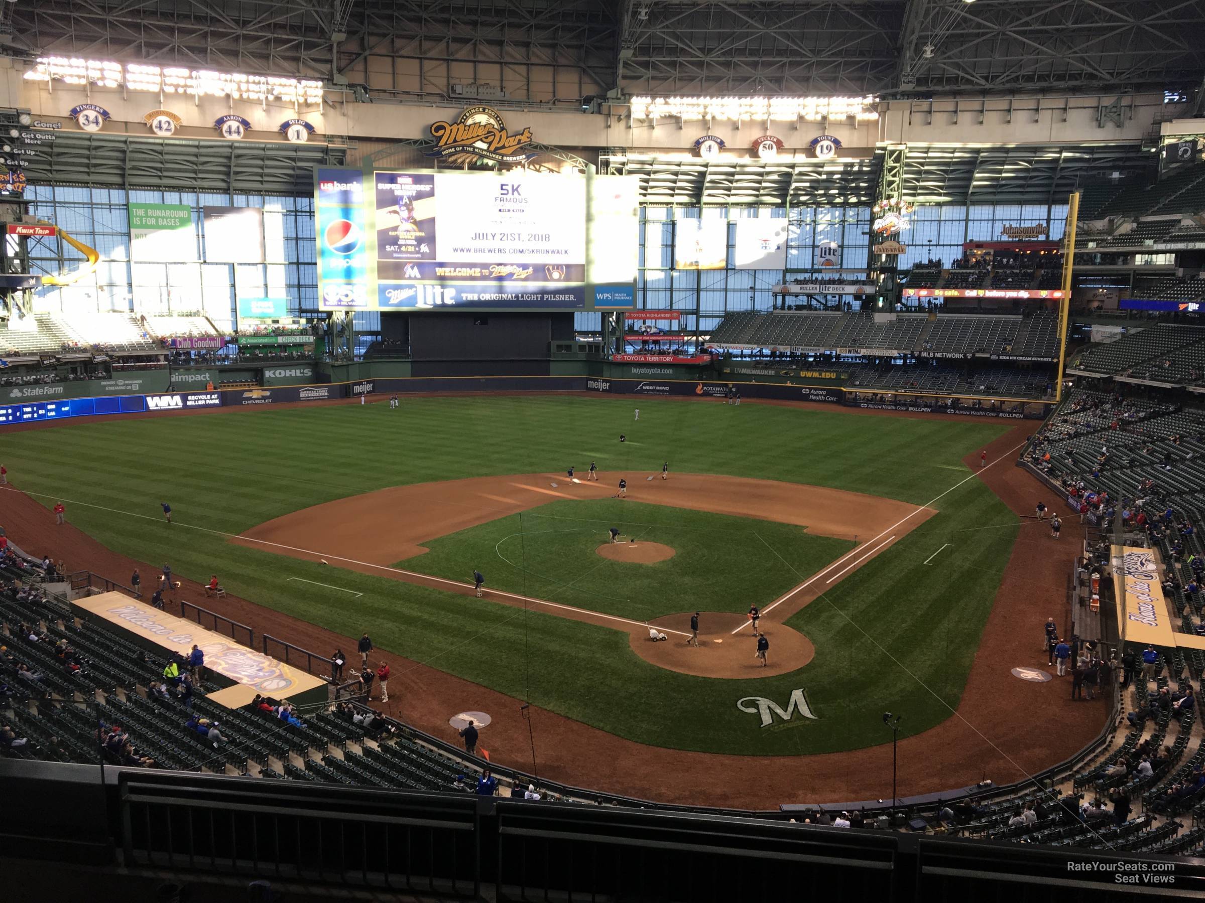 section 333, row 5 seat view  for baseball - american family field