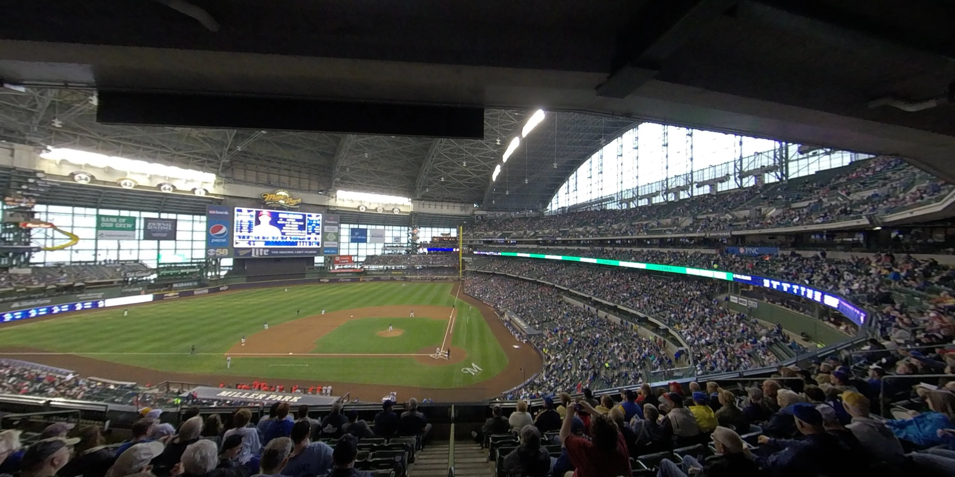 section 334 panoramic seat view  - american family field