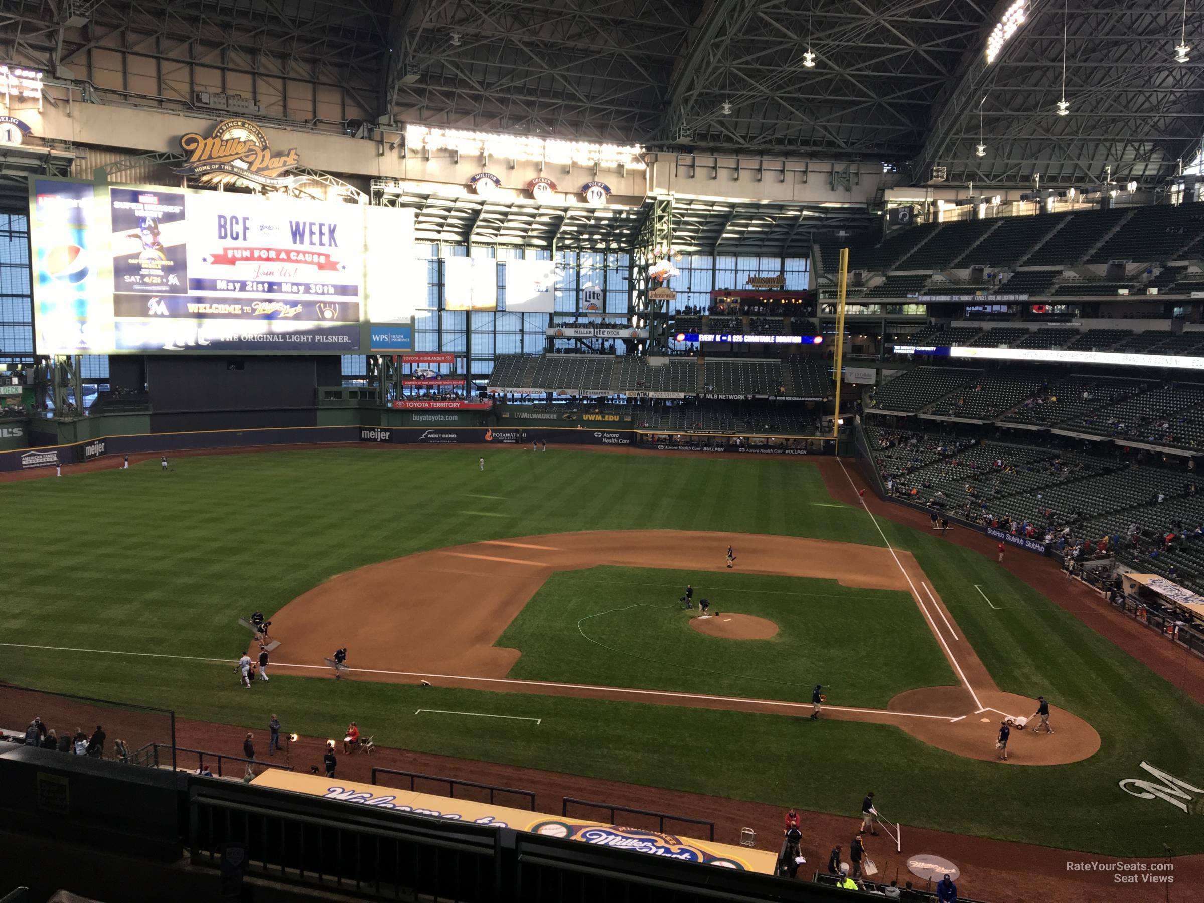 section 338, row 5 seat view  for baseball - american family field