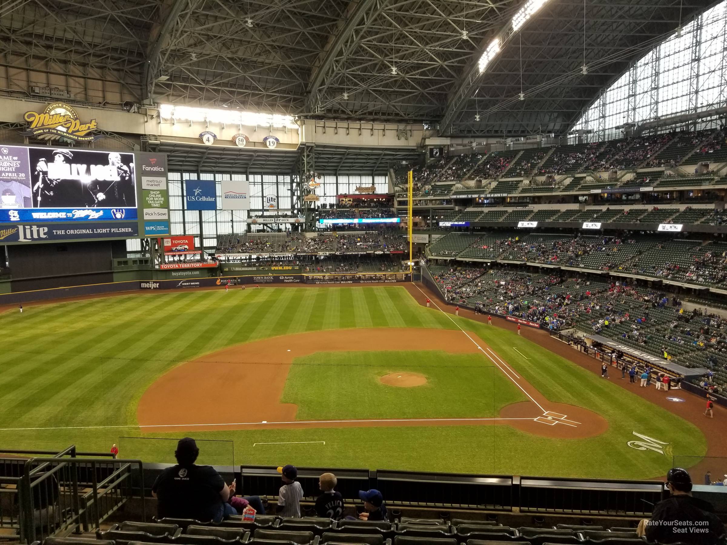 section 338, row 7 seat view  for baseball - american family field