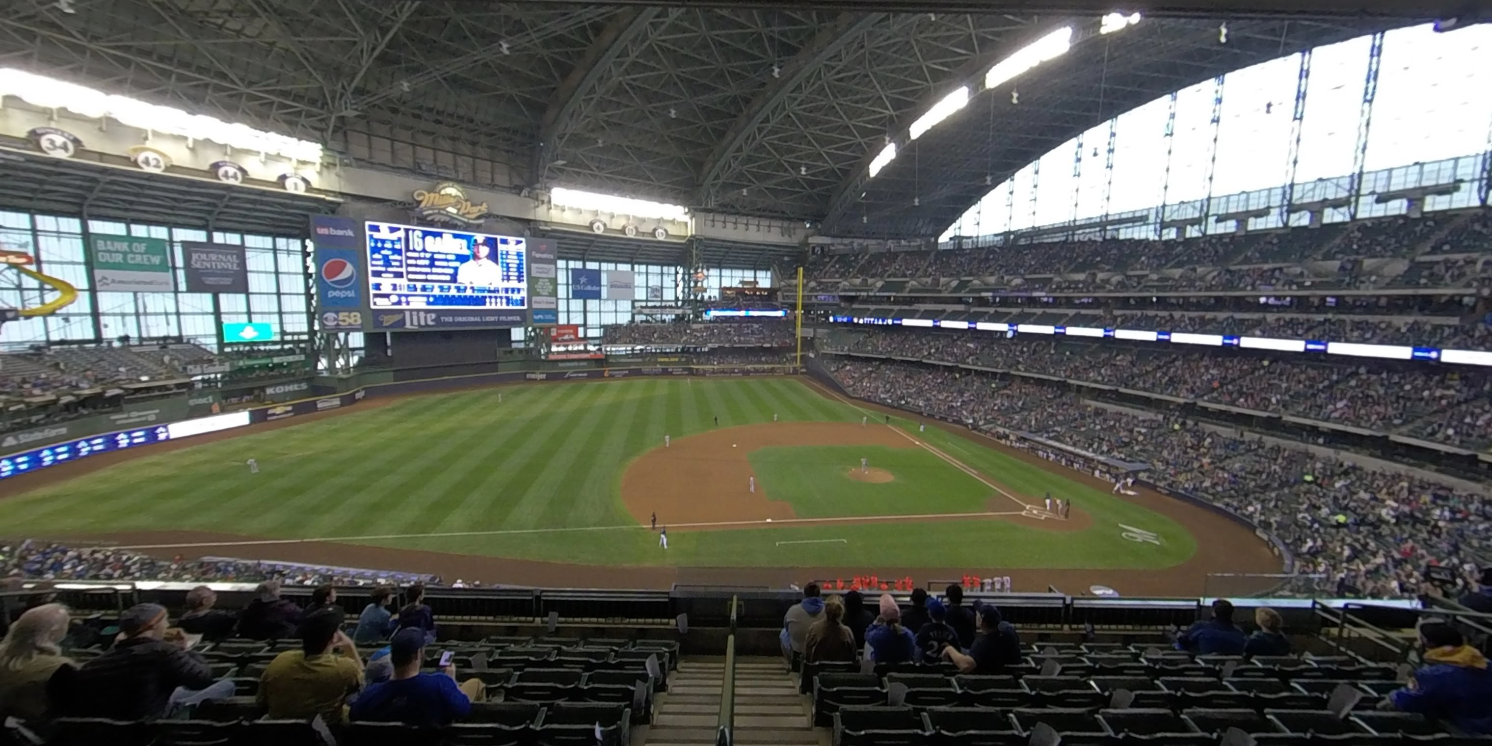 section 340 panoramic seat view  - american family field