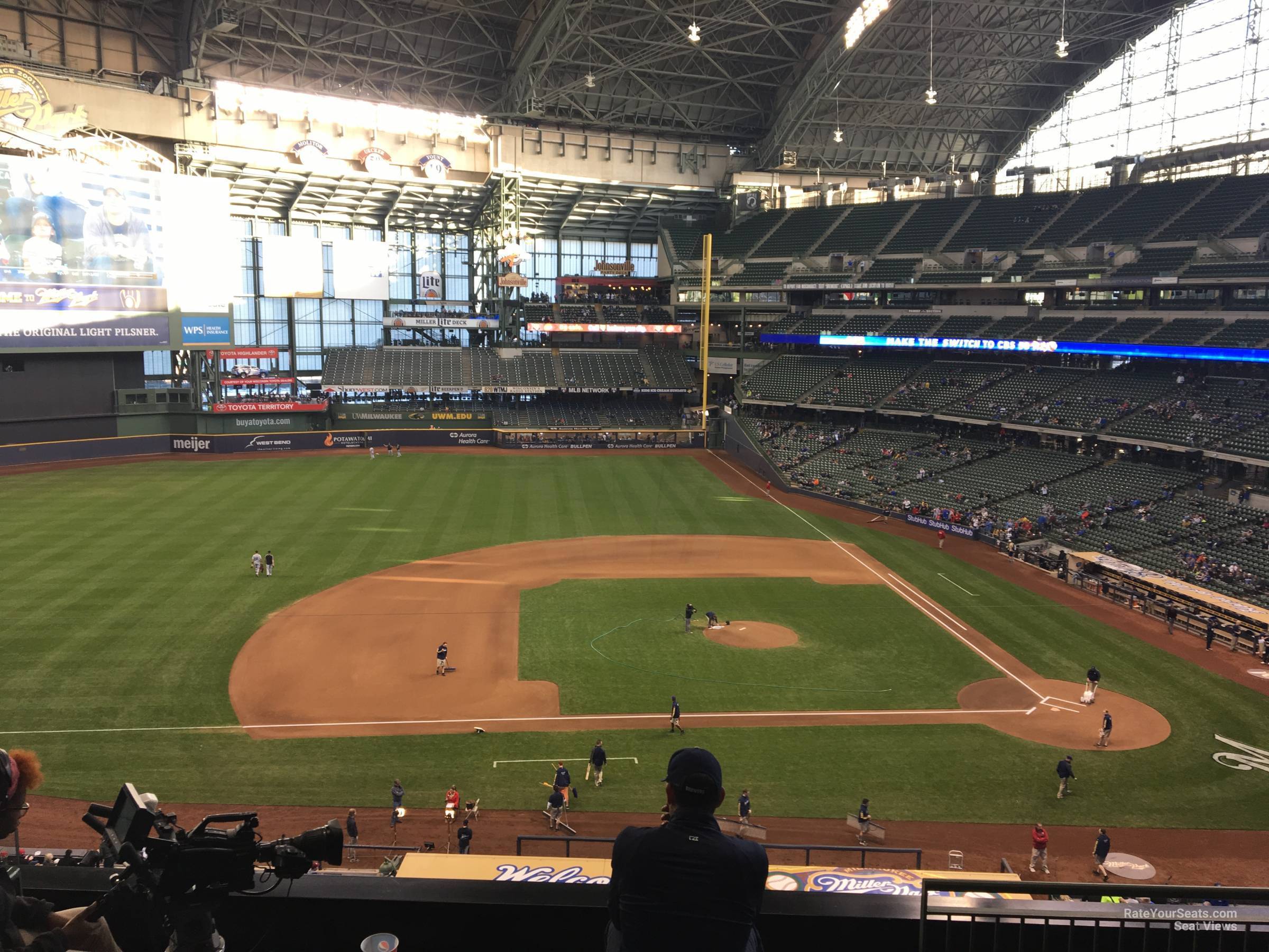 section 340, row 5 seat view  for baseball - american family field