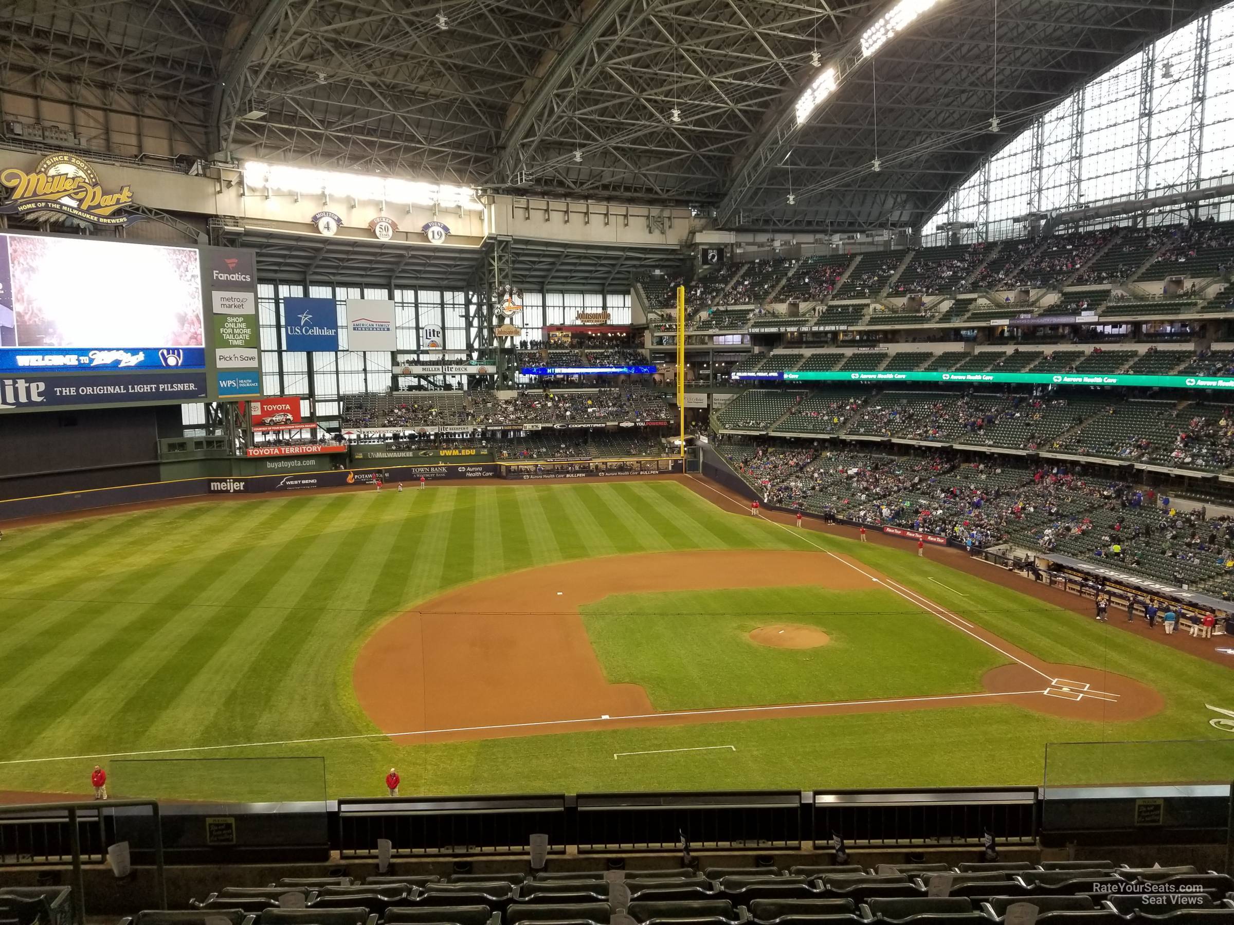 section 340, row 7 seat view  for baseball - american family field