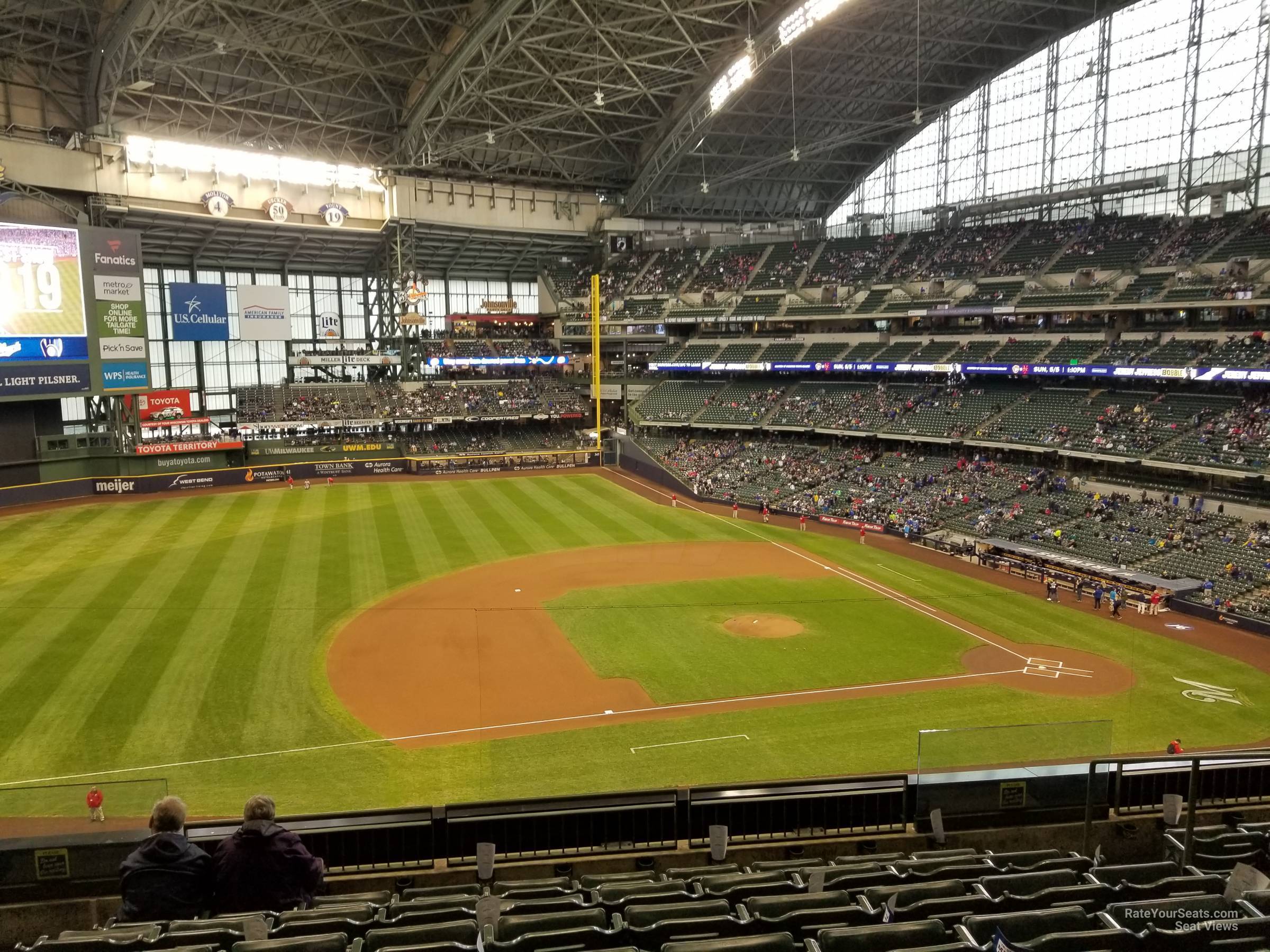 section 341, row 7 seat view  for baseball - american family field
