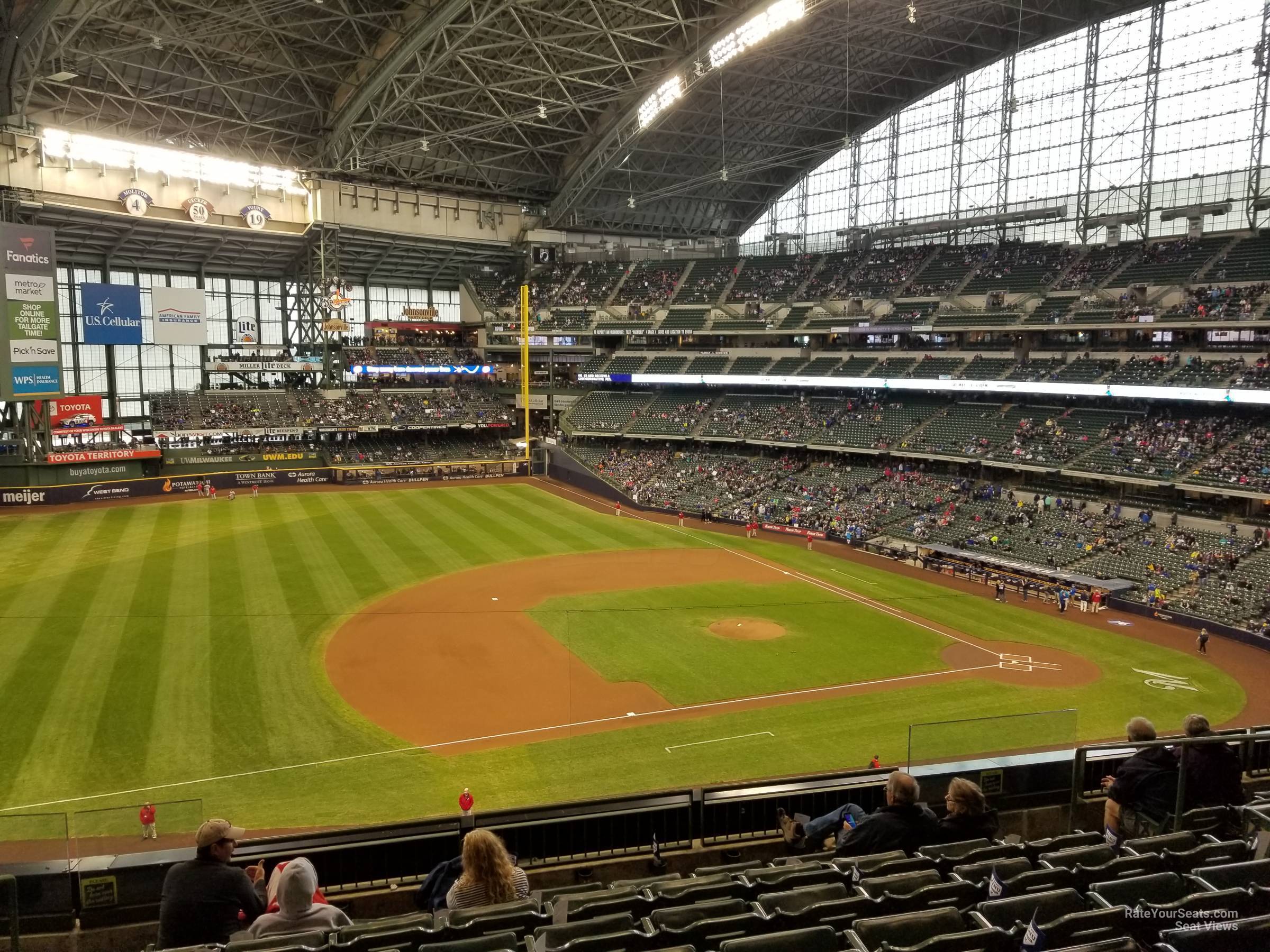 section 342, row 7 seat view  for baseball - american family field