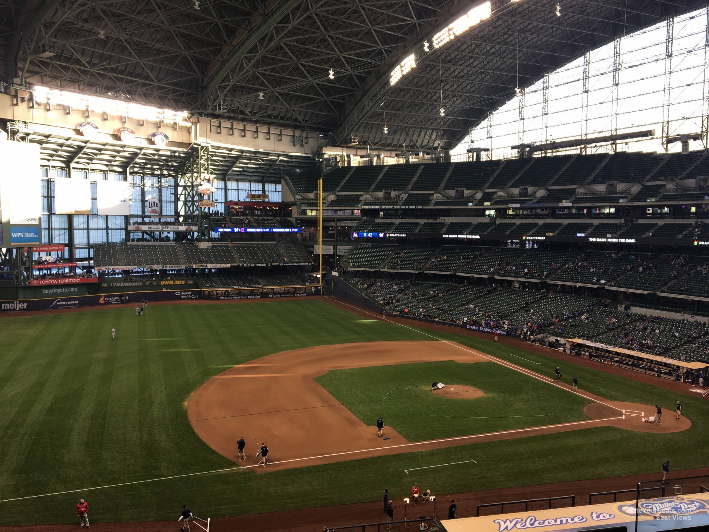 section 343, row 5 seat view  for baseball - american family field