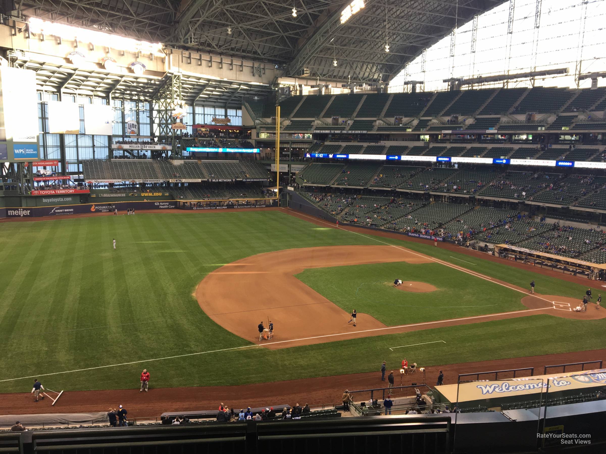section 344, row 5 seat view  for baseball - american family field