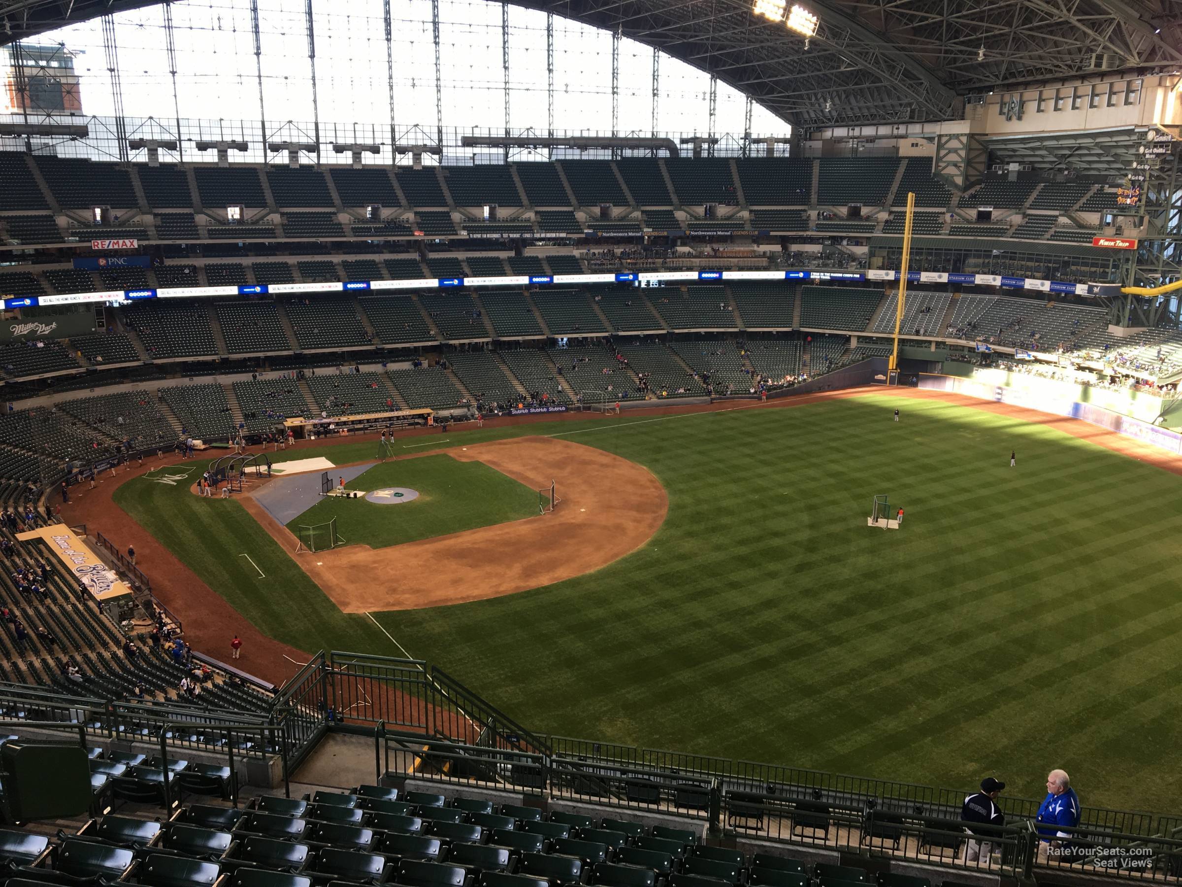 section 406, row 18 seat view  for baseball - american family field