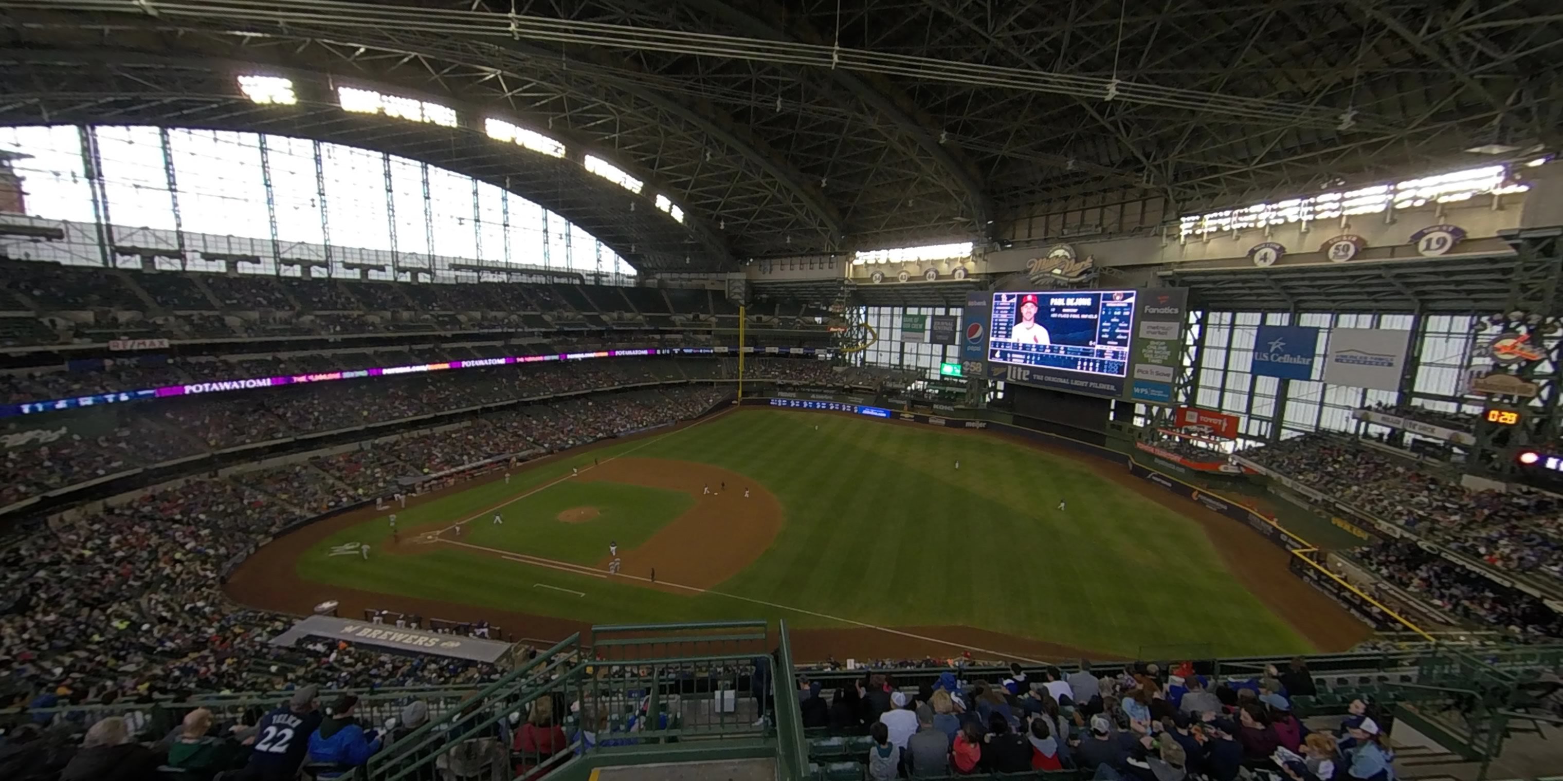 section 411 panoramic seat view  - american family field