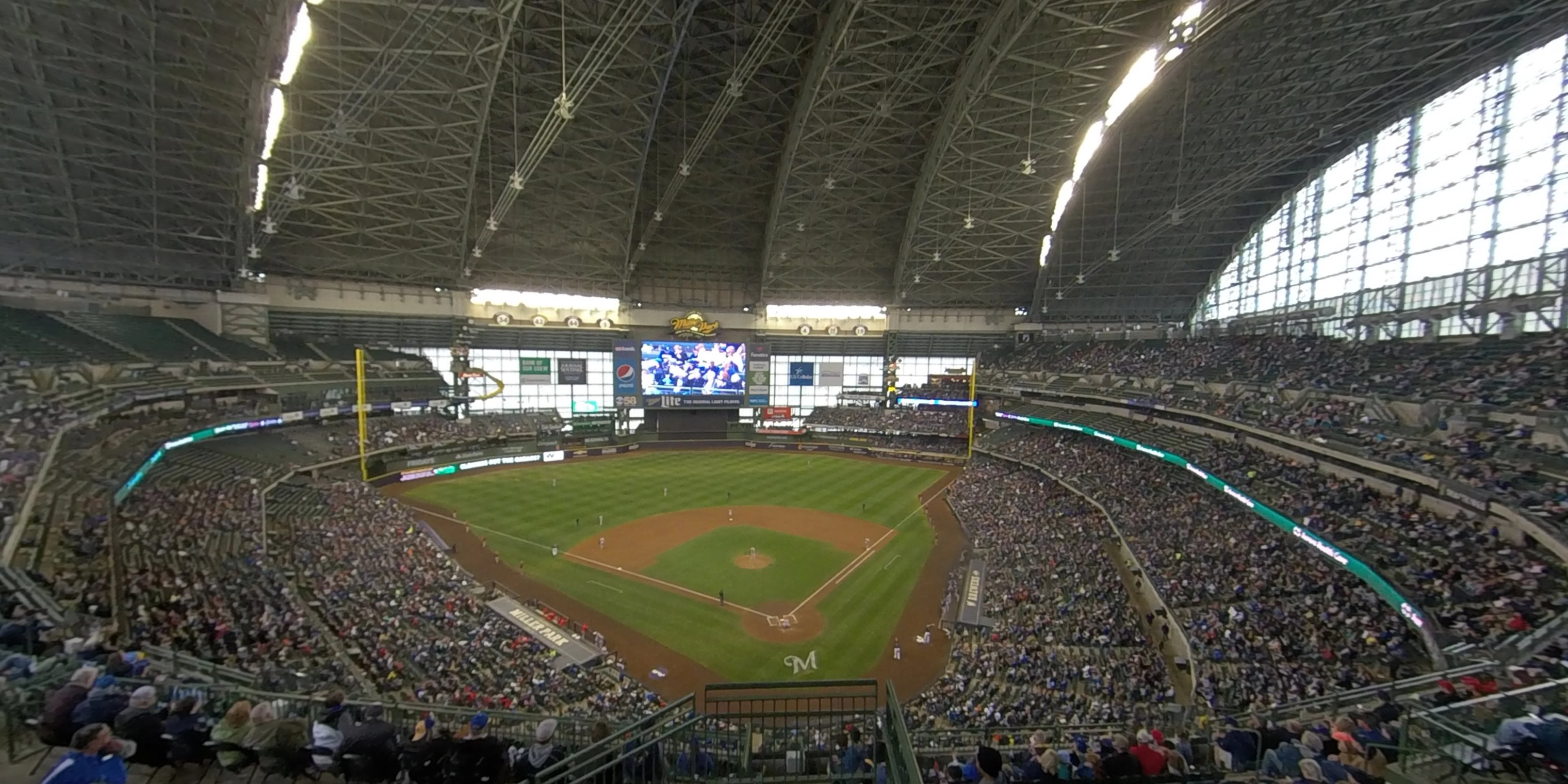 section 423 panoramic seat view  - american family field