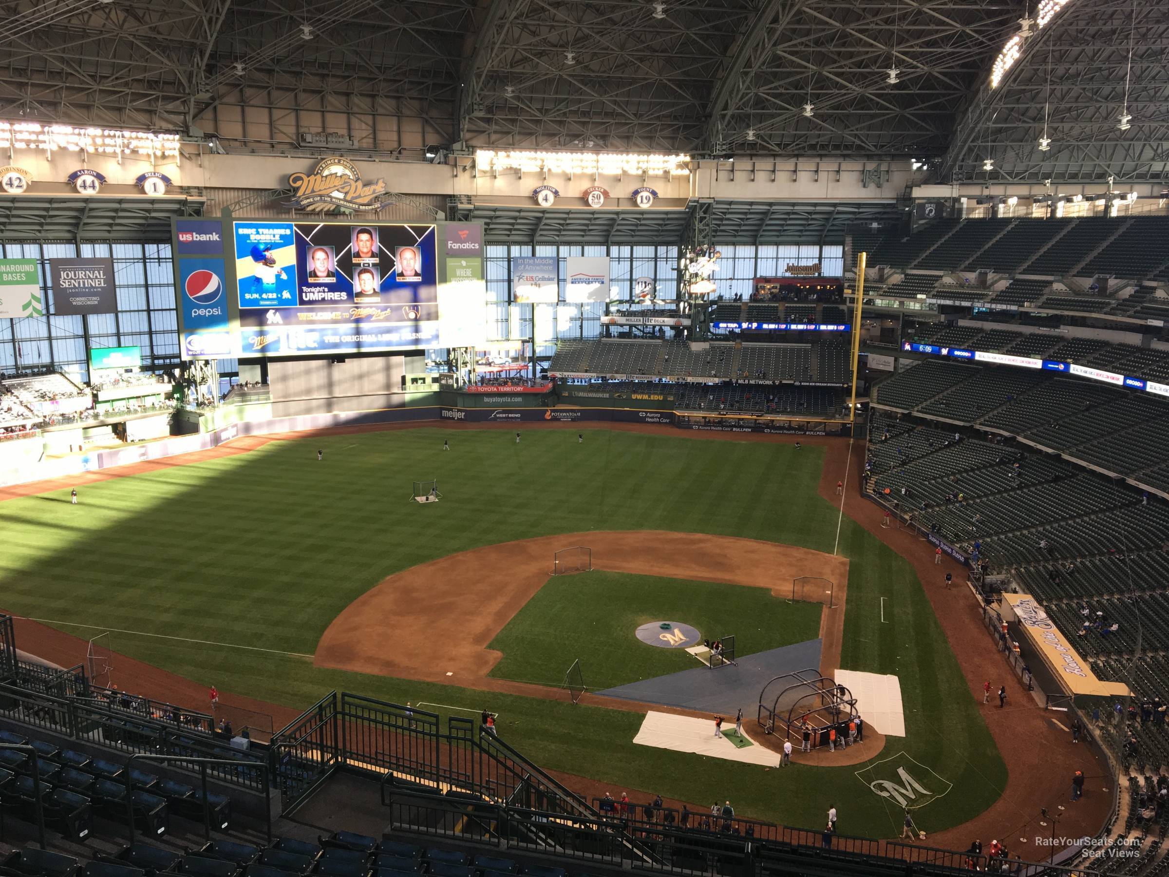 section 426, row 18 seat view  for baseball - american family field