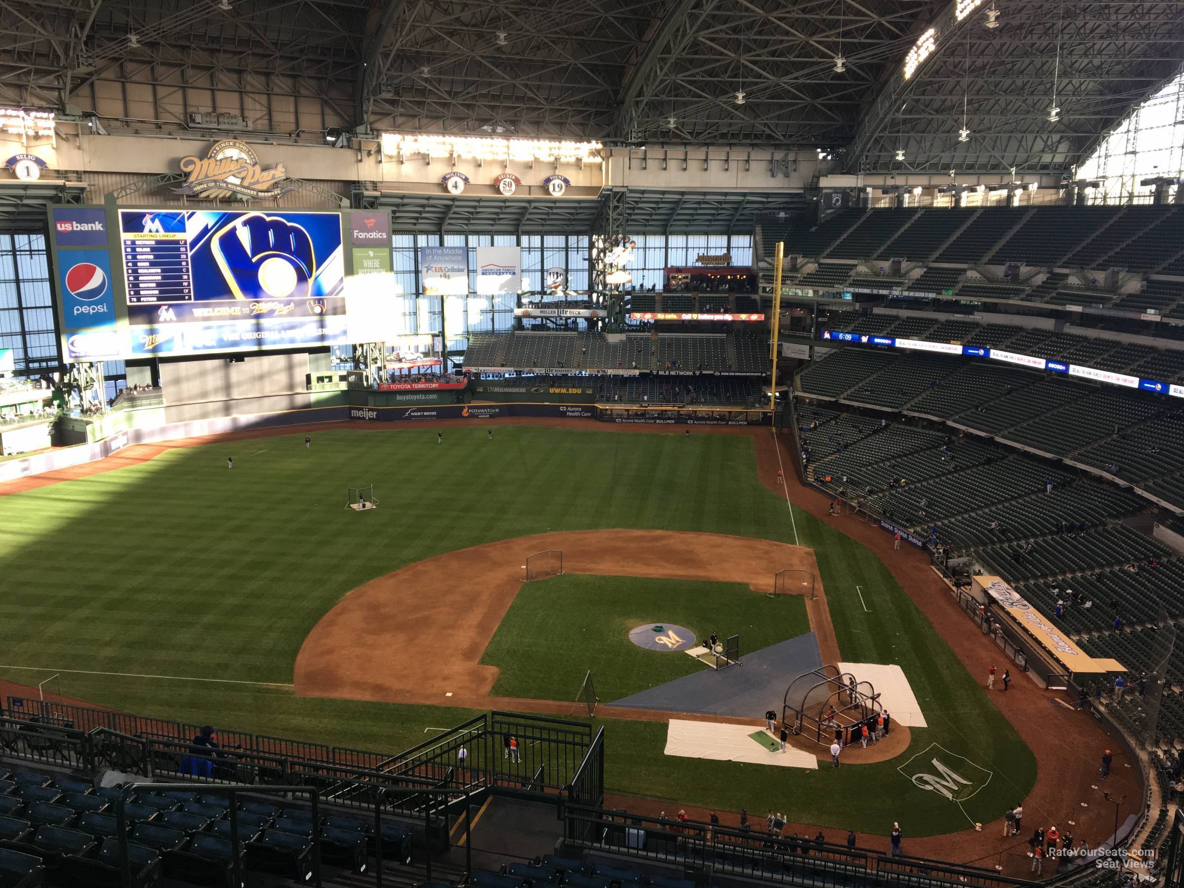 section 427, row 18 seat view  for baseball - american family field