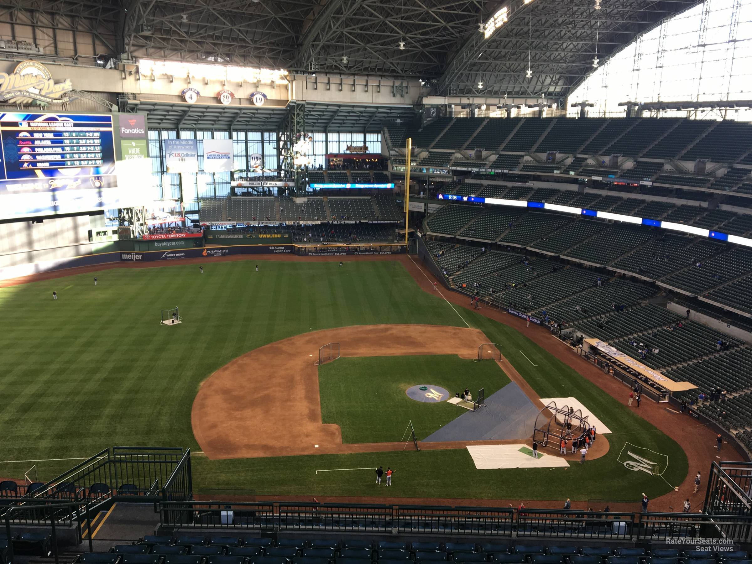 section 429, row 18 seat view  for baseball - american family field