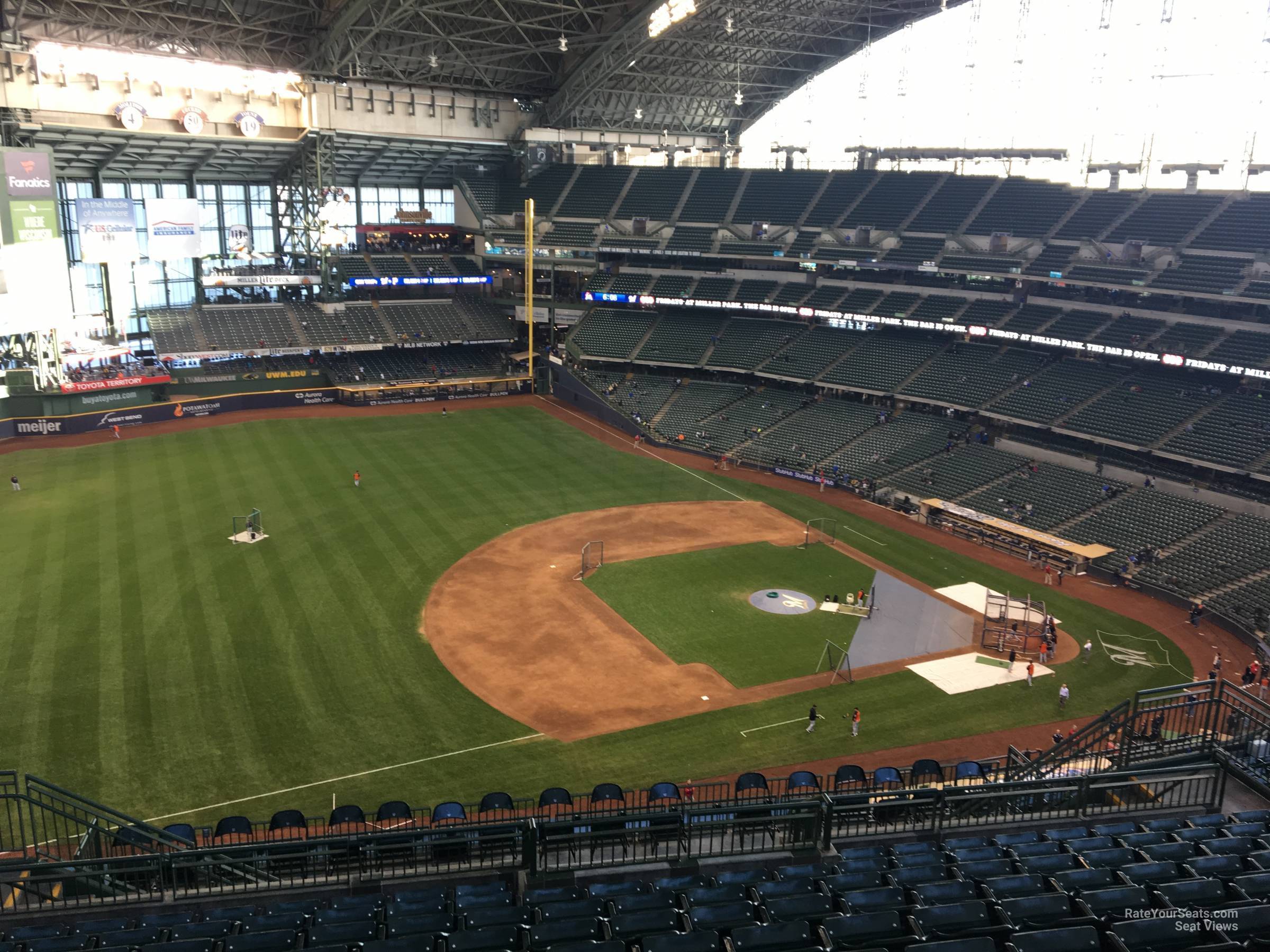 section 432, row 18 seat view  for baseball - american family field