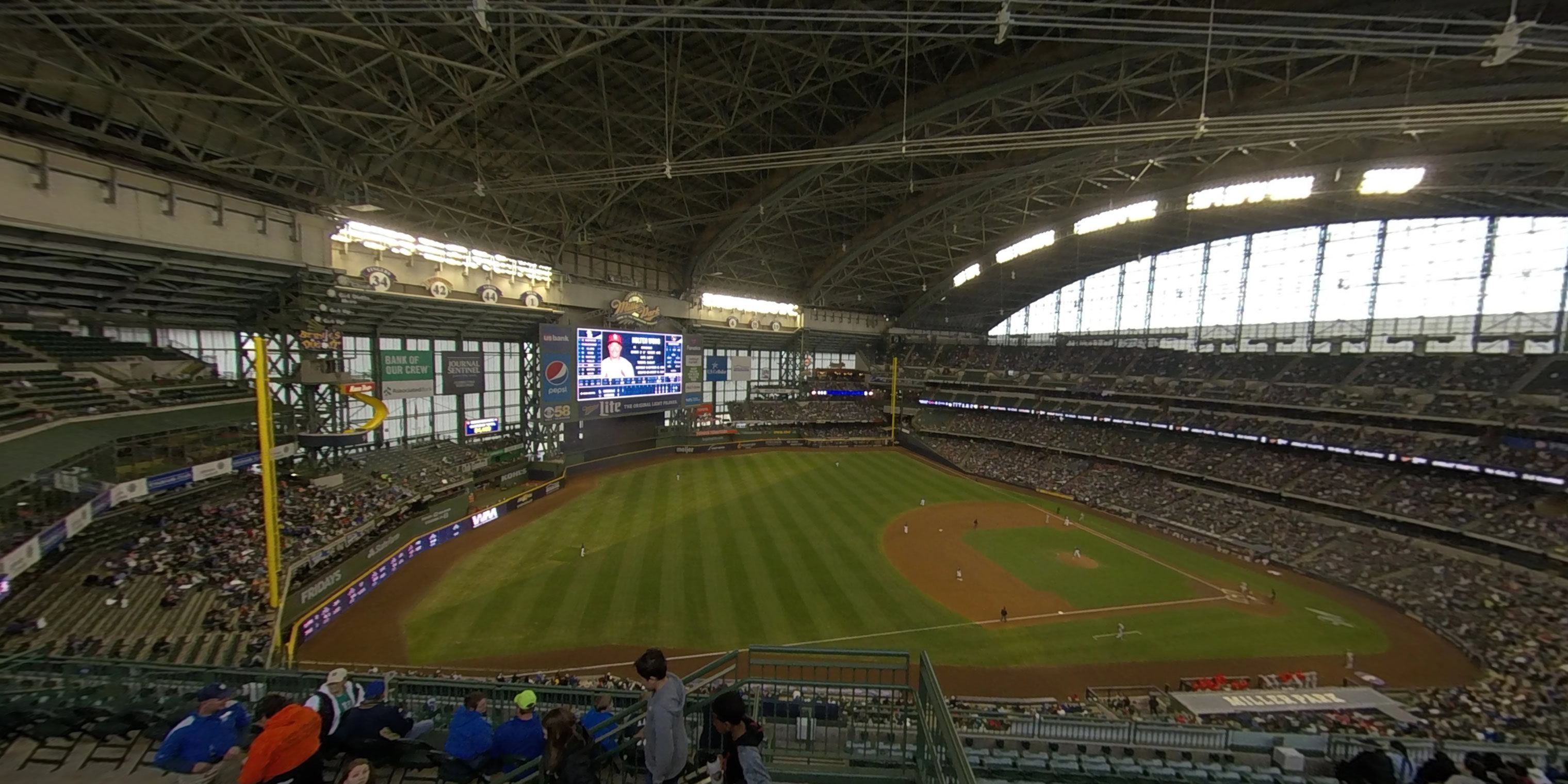 section 433 panoramic seat view  - american family field