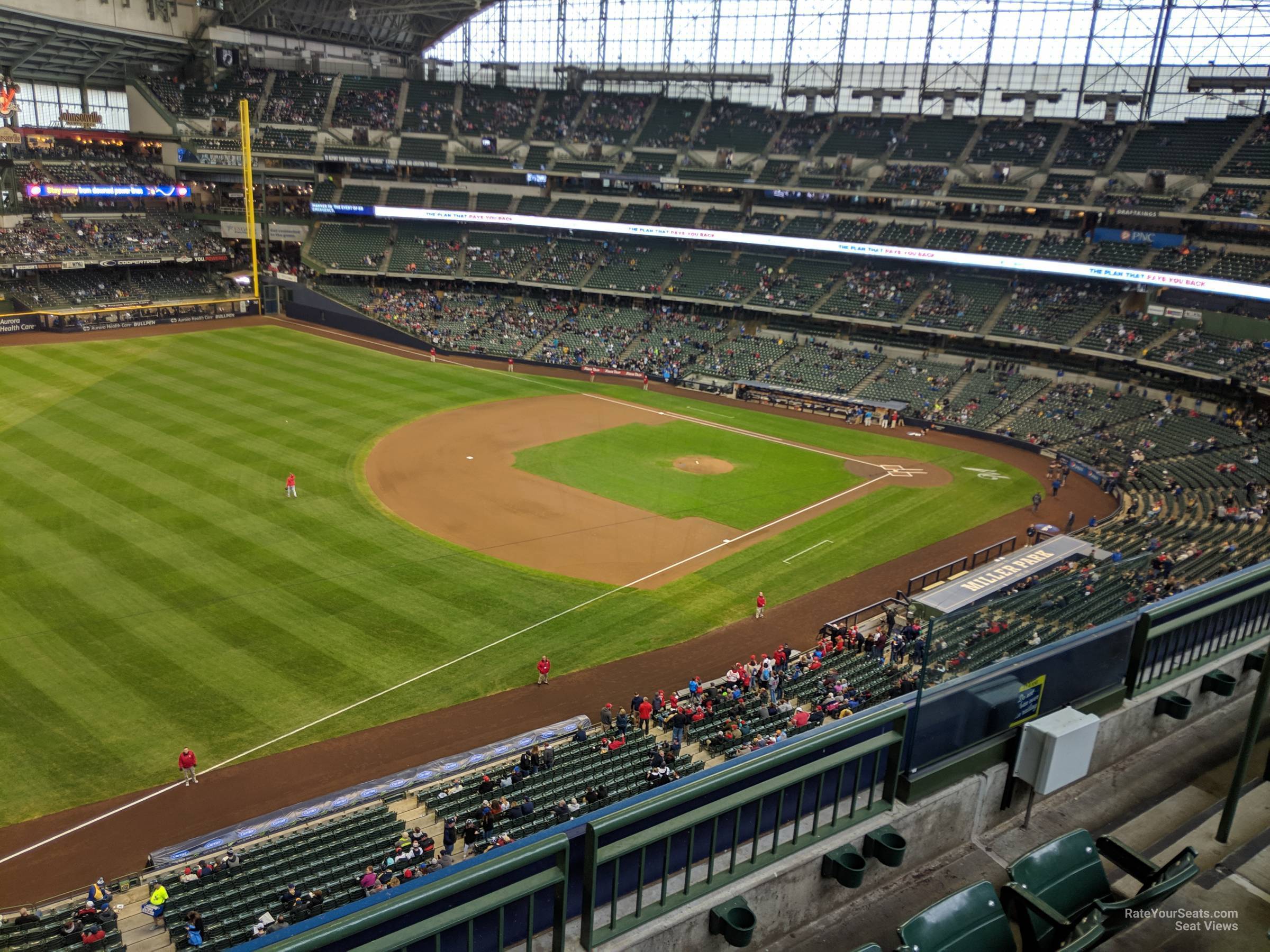 section 435, row 3 seat view  for baseball - american family field