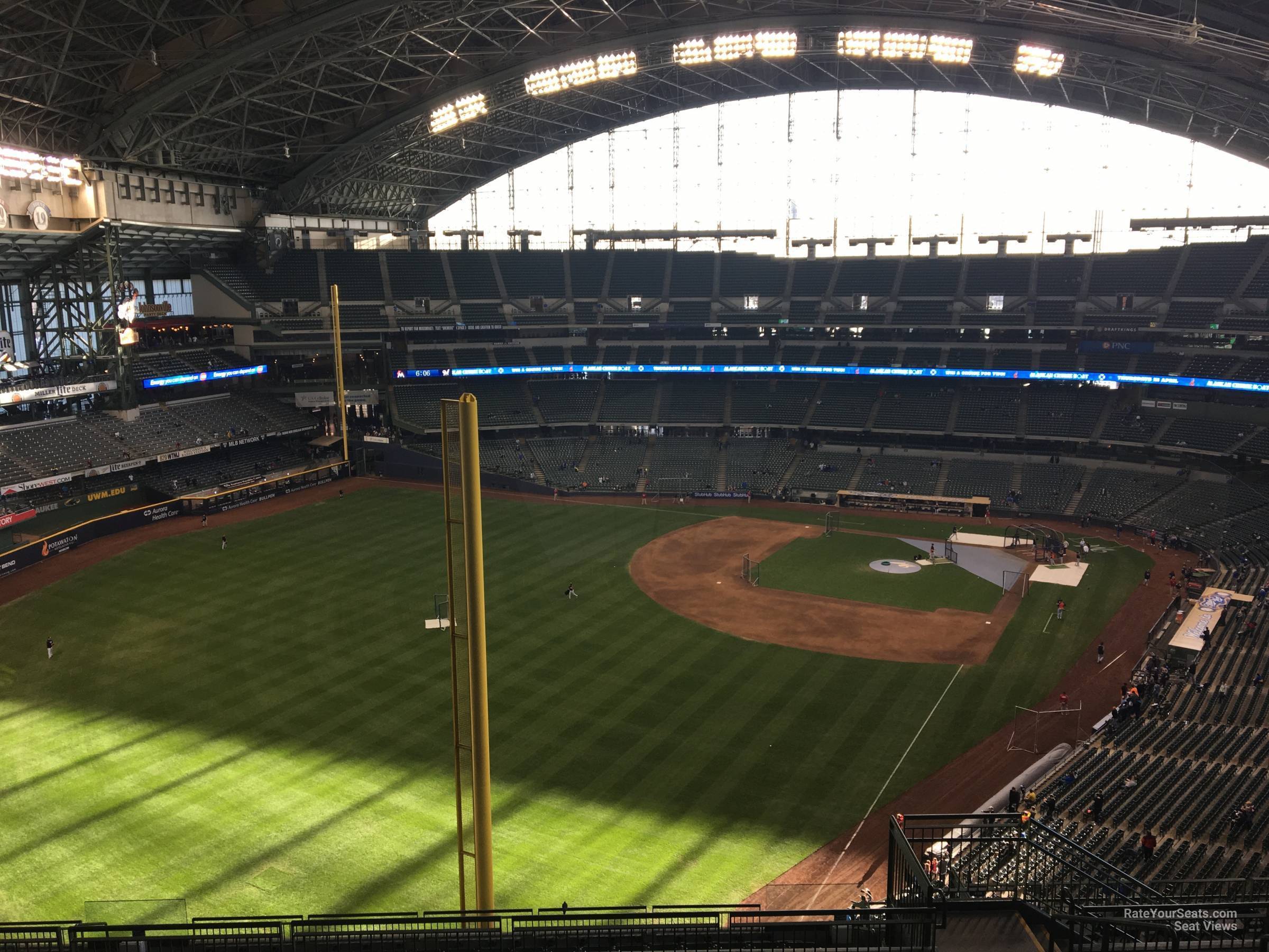 section 439, row 18 seat view  for baseball - american family field