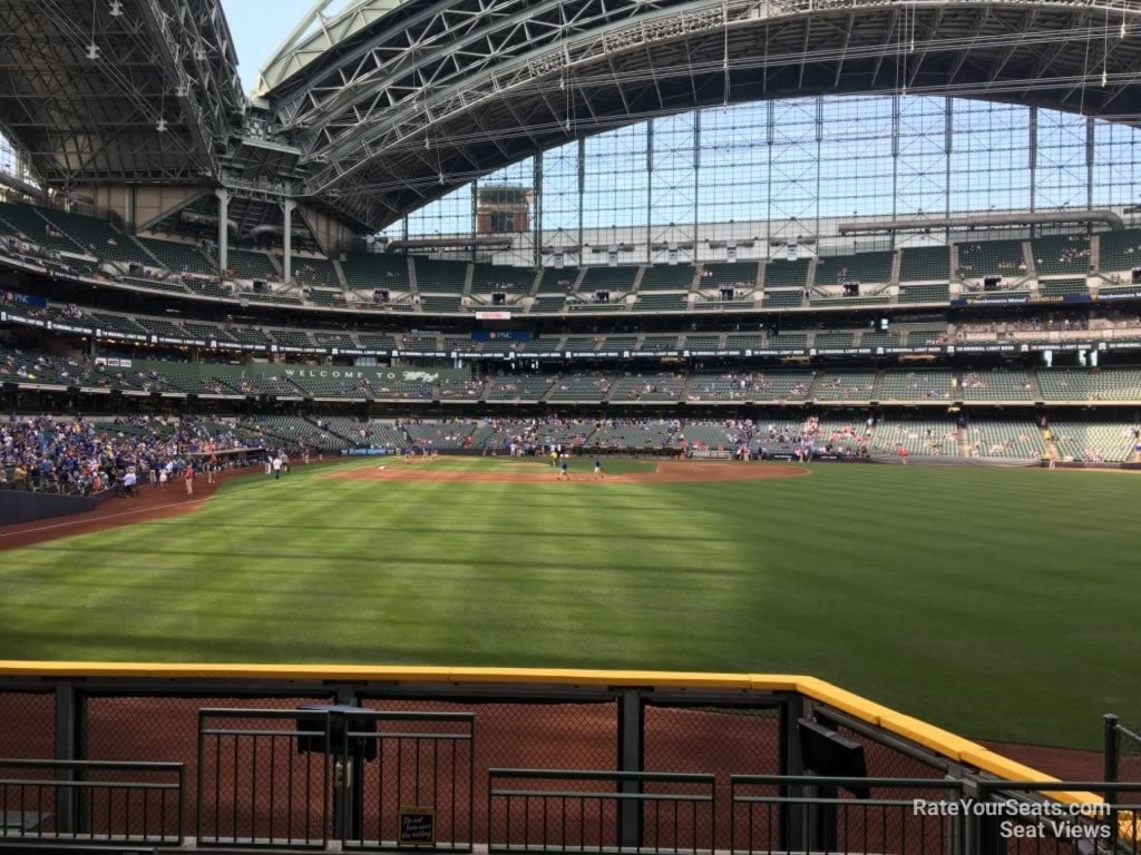 section 102, row 7 seat view  for baseball - american family field