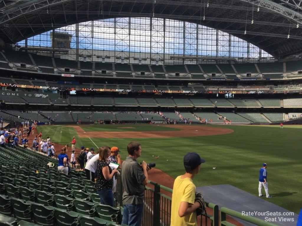 section 106, row 21 seat view  for baseball - american family field