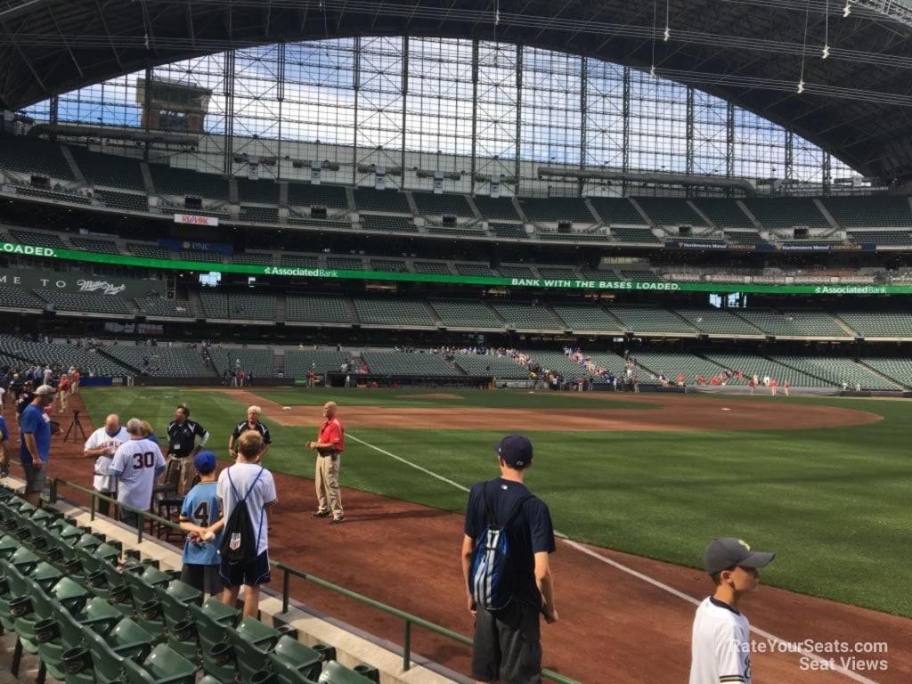 section 108 seat view  for baseball - american family field