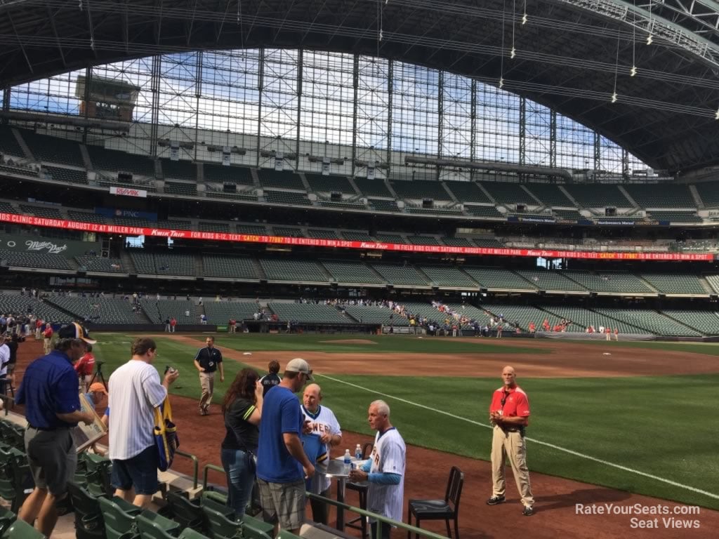 section 109, row 5 seat view  for baseball - american family field