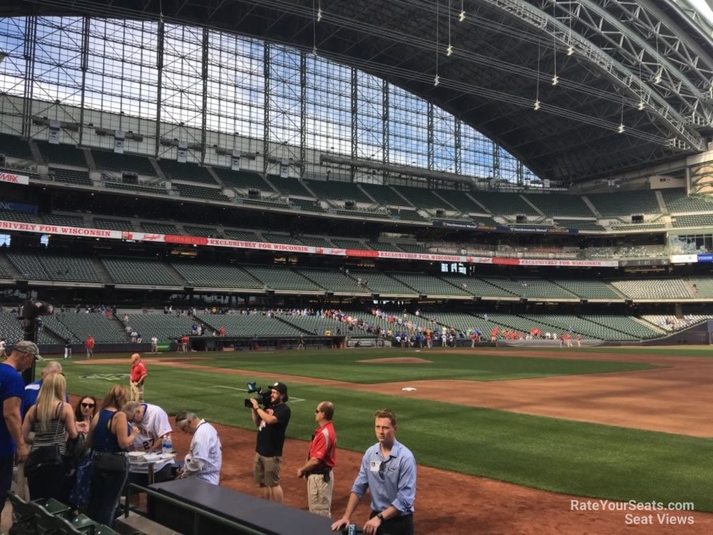 section 111, row 5 seat view  for baseball - american family field