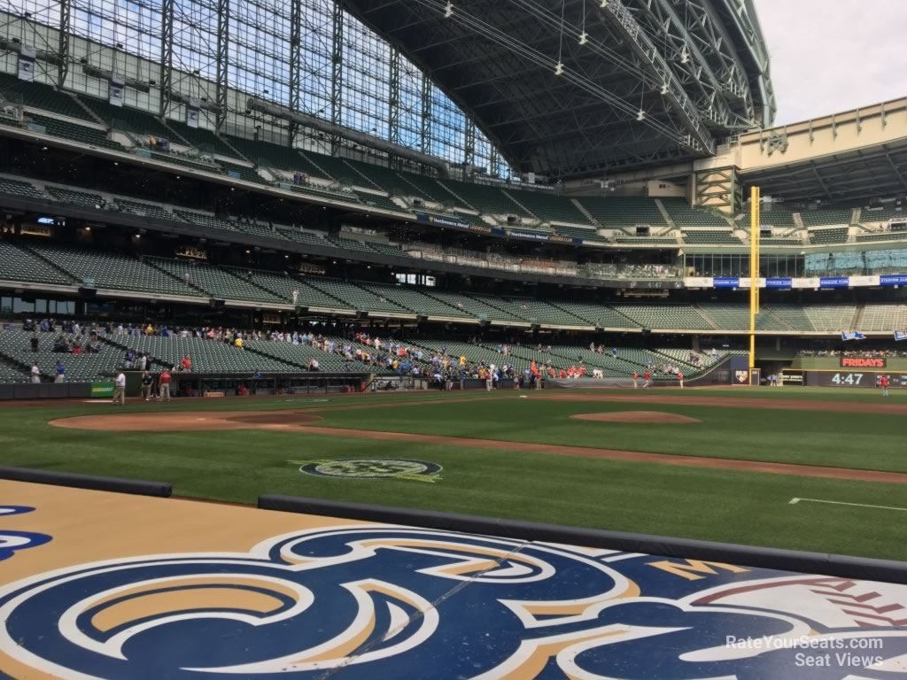 section 113, row 5 seat view  for baseball - american family field