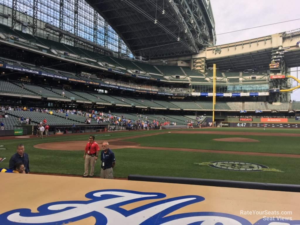 section 114, row 5 seat view  for baseball - american family field