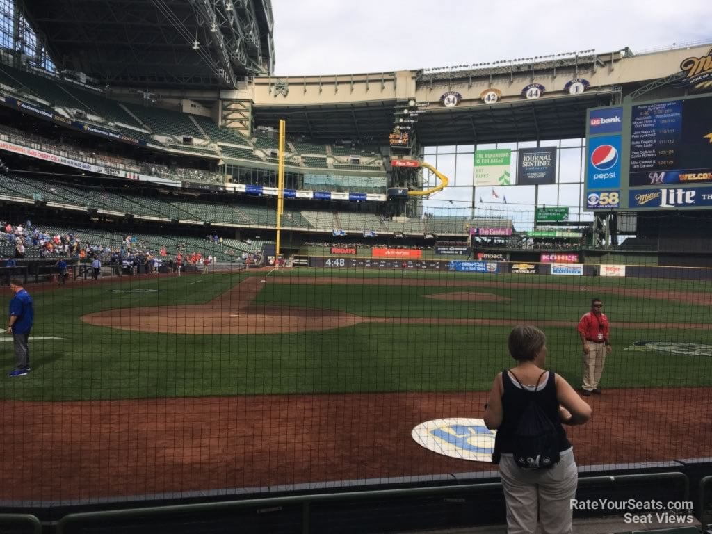 section 115, row 5 seat view  for baseball - american family field
