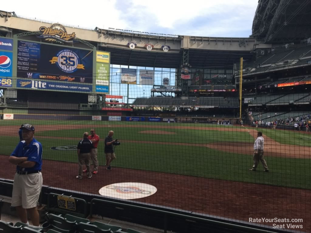 section 120, row 5 seat view  for baseball - american family field