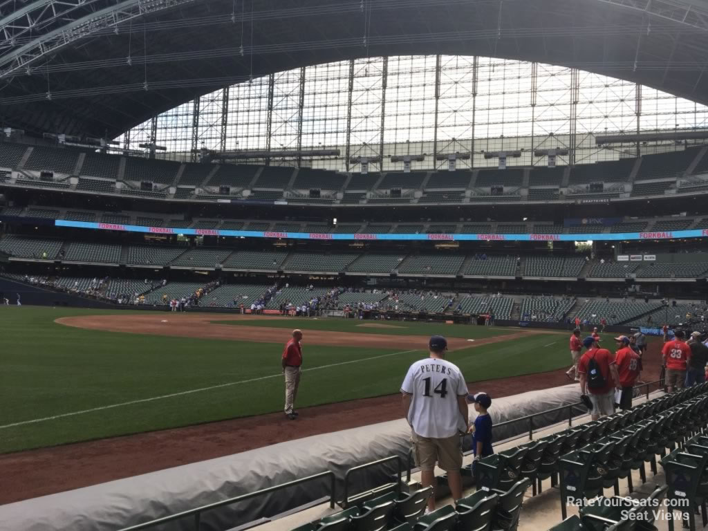 section 127, row 5 seat view  for baseball - american family field